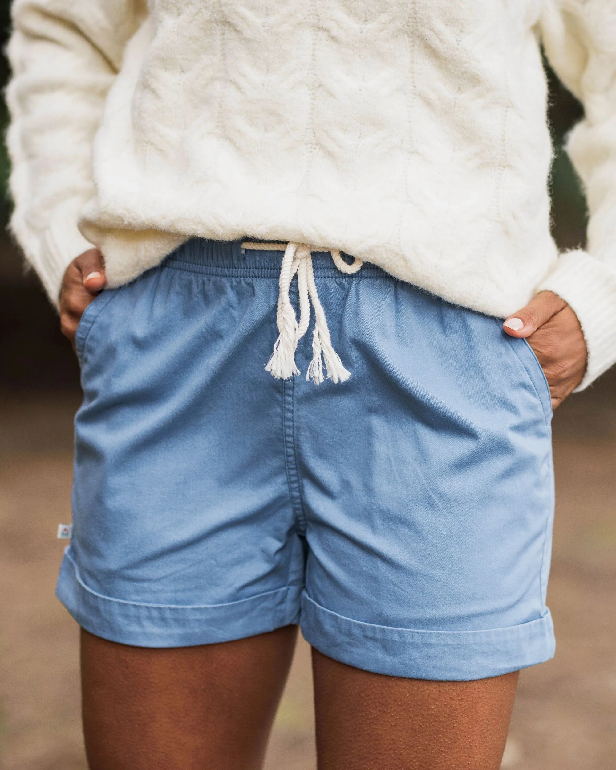 Santosa Twill Short - Blue Shadow - Image 3