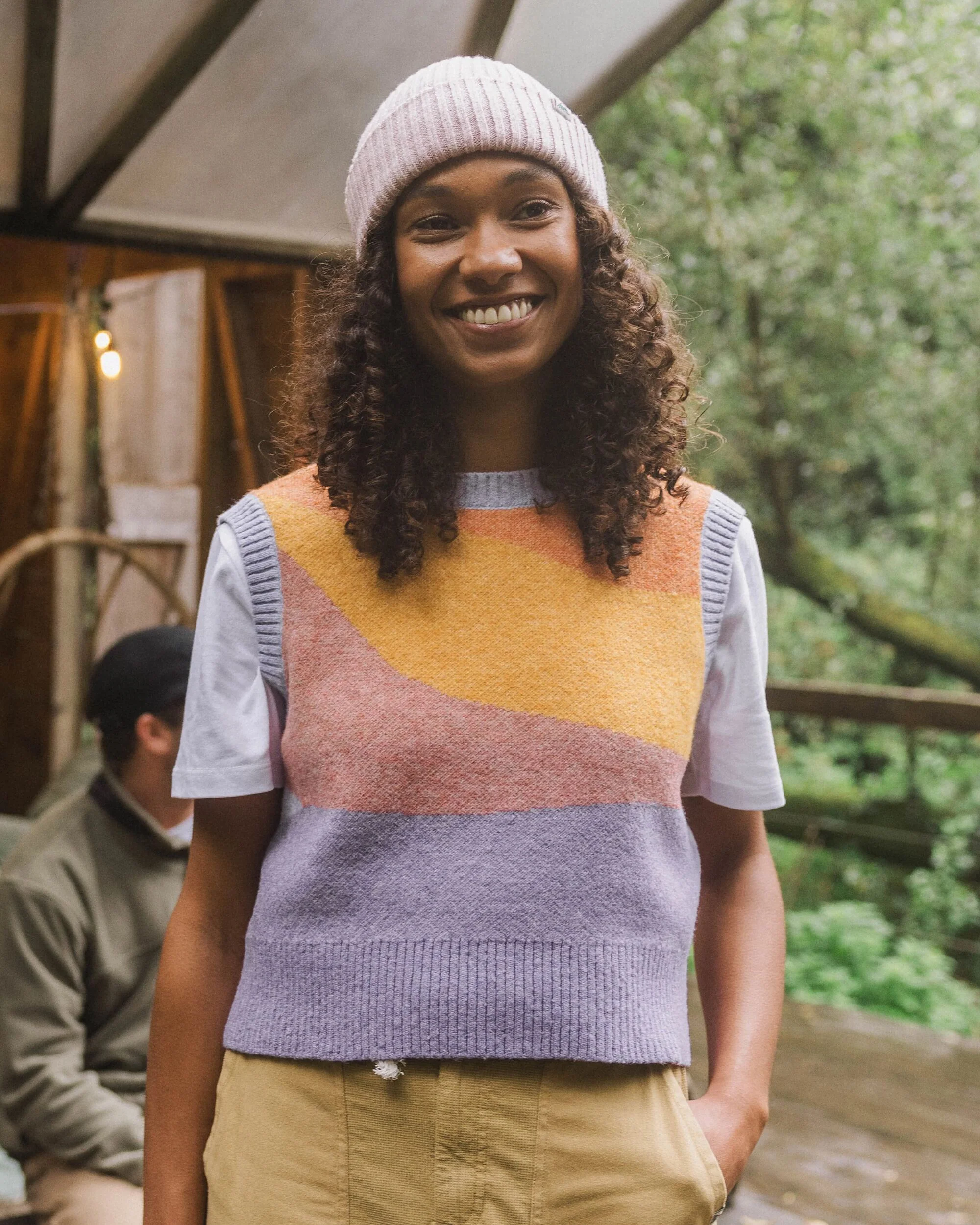 Scenic Knitted Vest - Scenic Sunrise Orange - Image 3