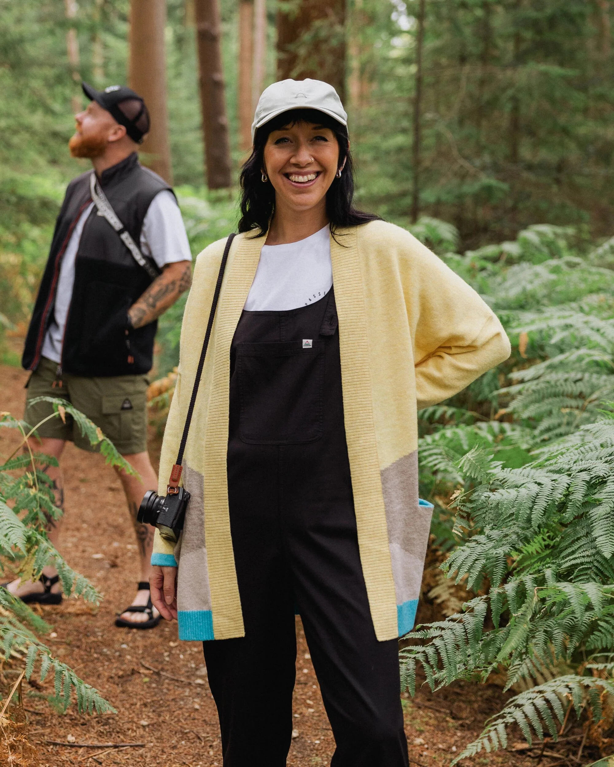 Scenic 'Light' Long Knitted Cardigan - Scenic Yellow - Image 3