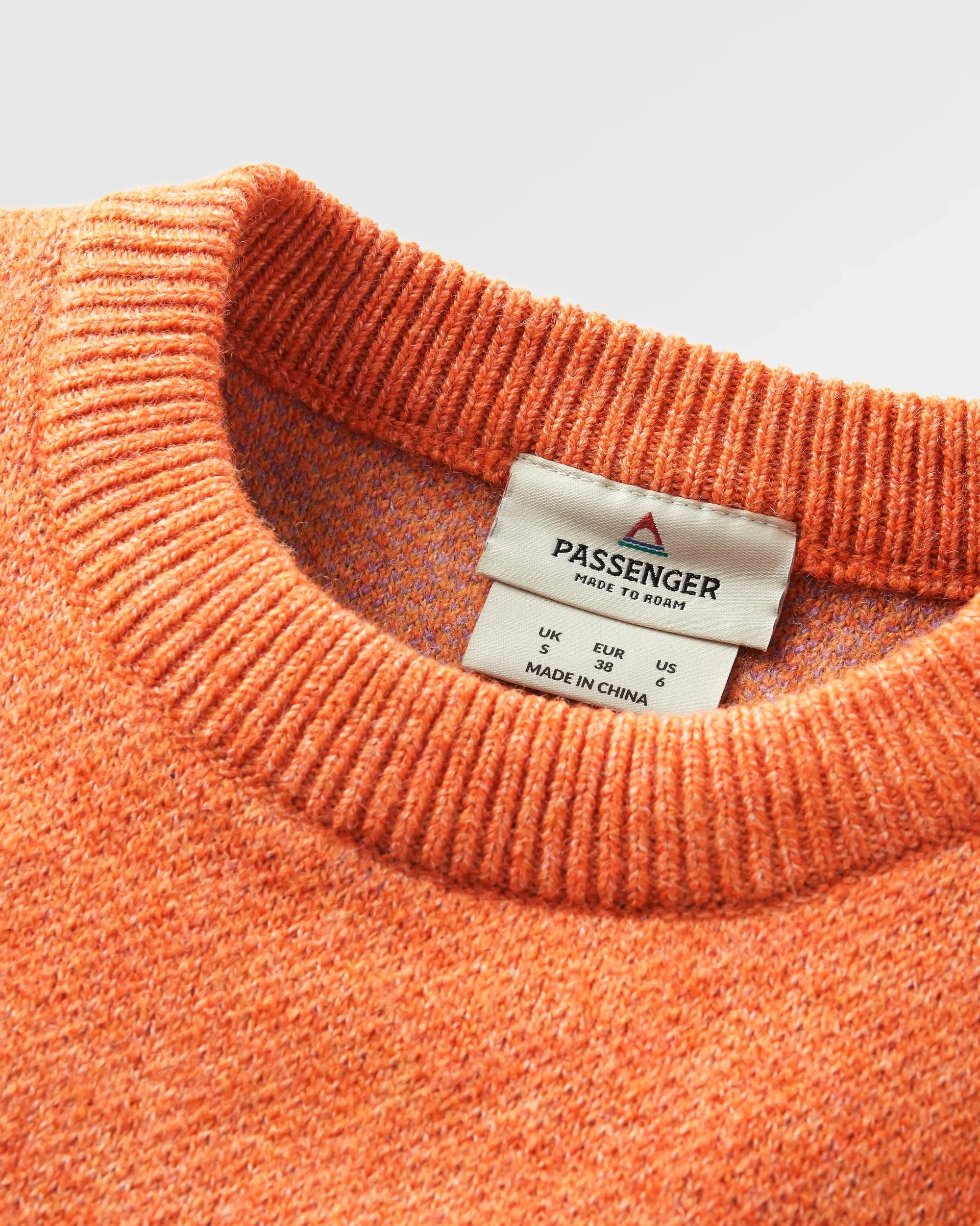 Scenic Knitted Jumper - Scenic Sunrise Orange - Image 7