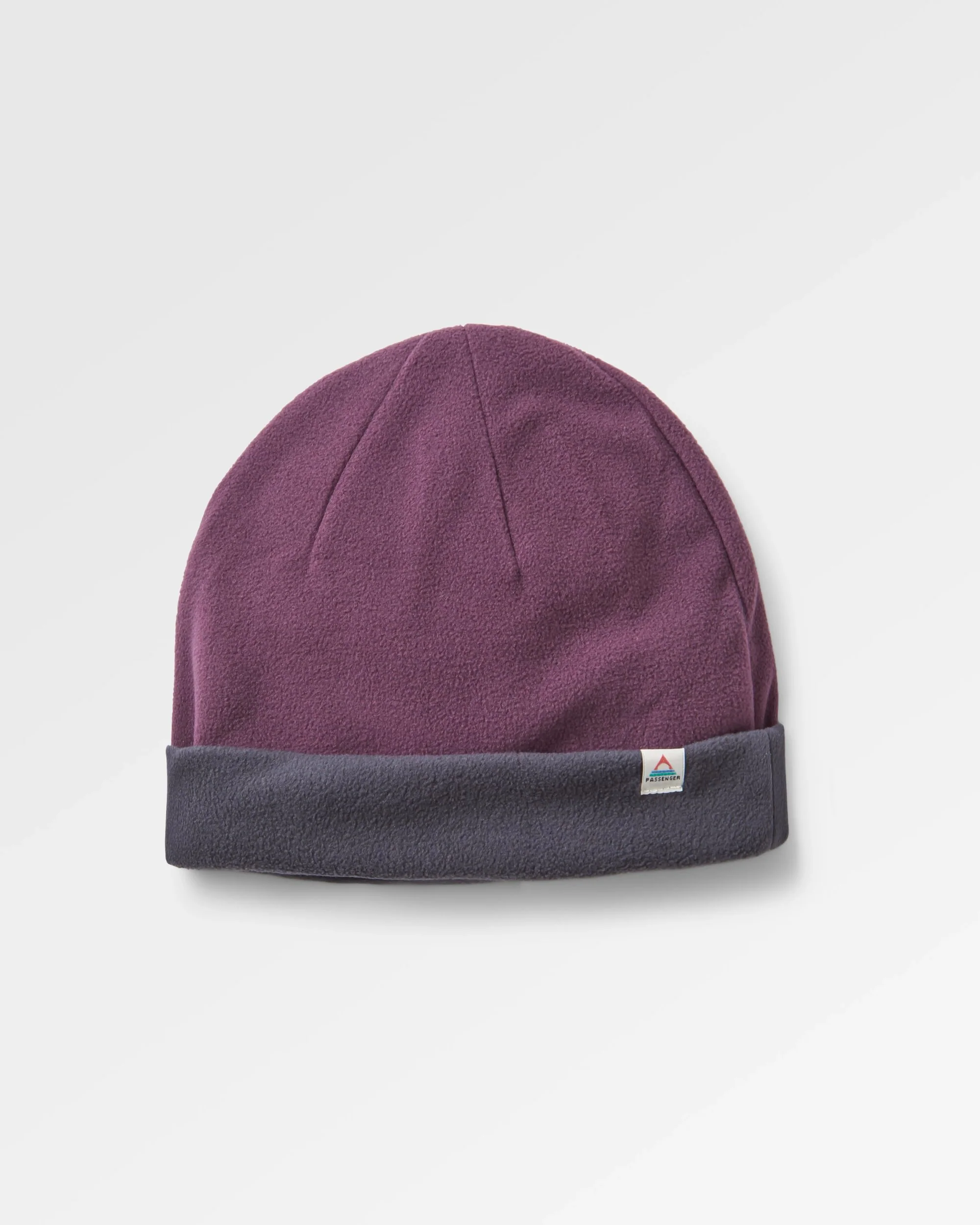 Set Off Polar Fleece Beanie - Deep Plum/Charcoal