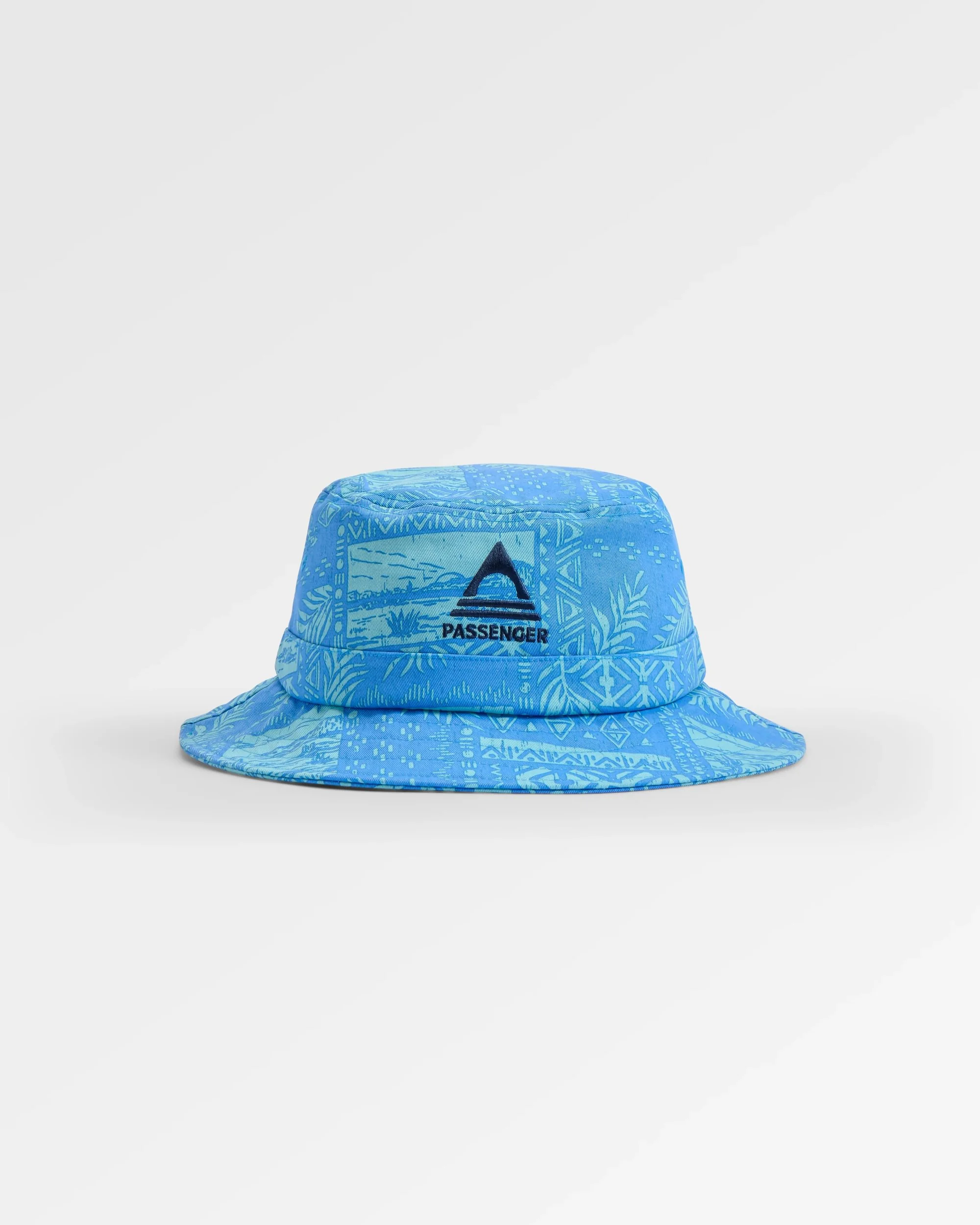 Shaded Bucket Hat - Patchwork Marine Blue
