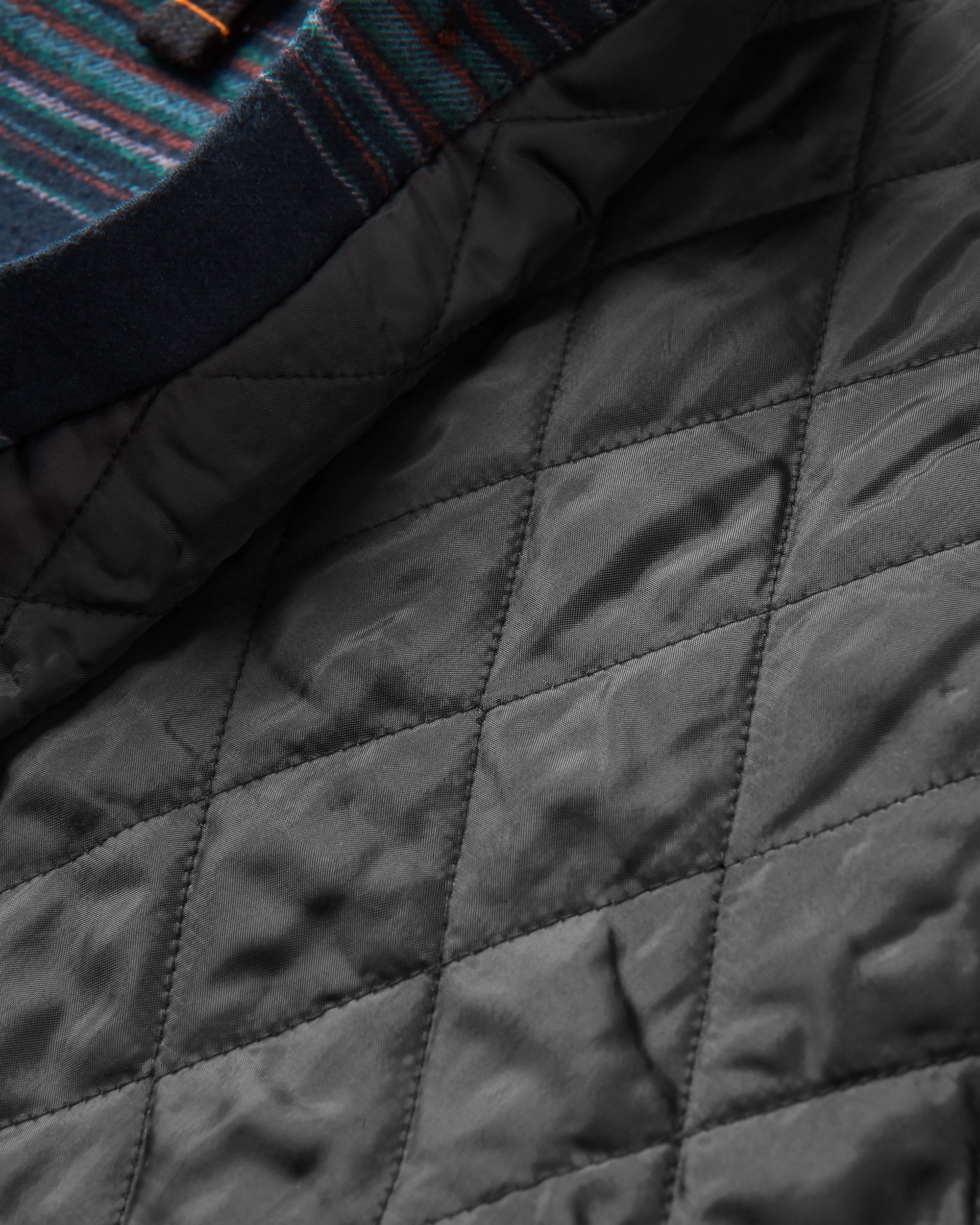 Sherwood Check Hooded Overshirt - Black Stripe - Image 10