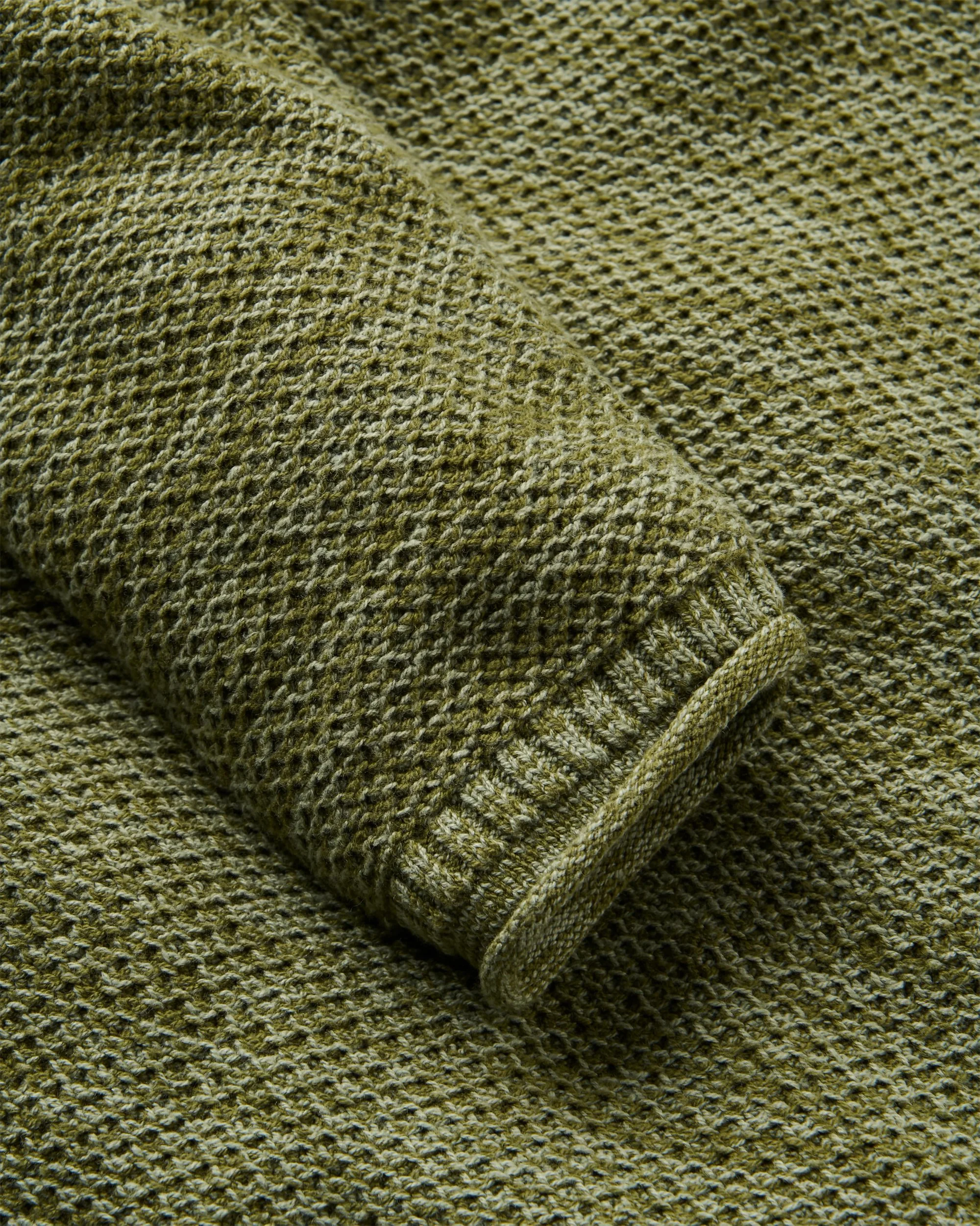 Shore Knitted Jumper - Khaki - Image 4