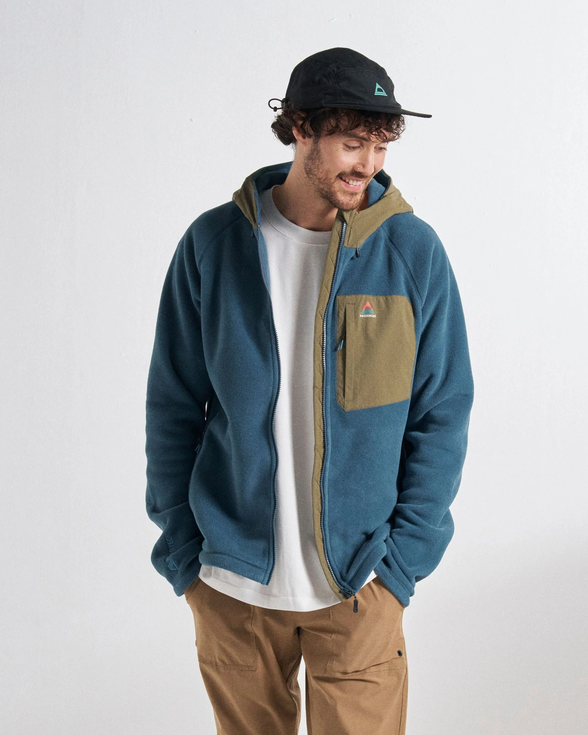 Sierrascape Men's Polartec® Fleece Hoodie - Dark Denim