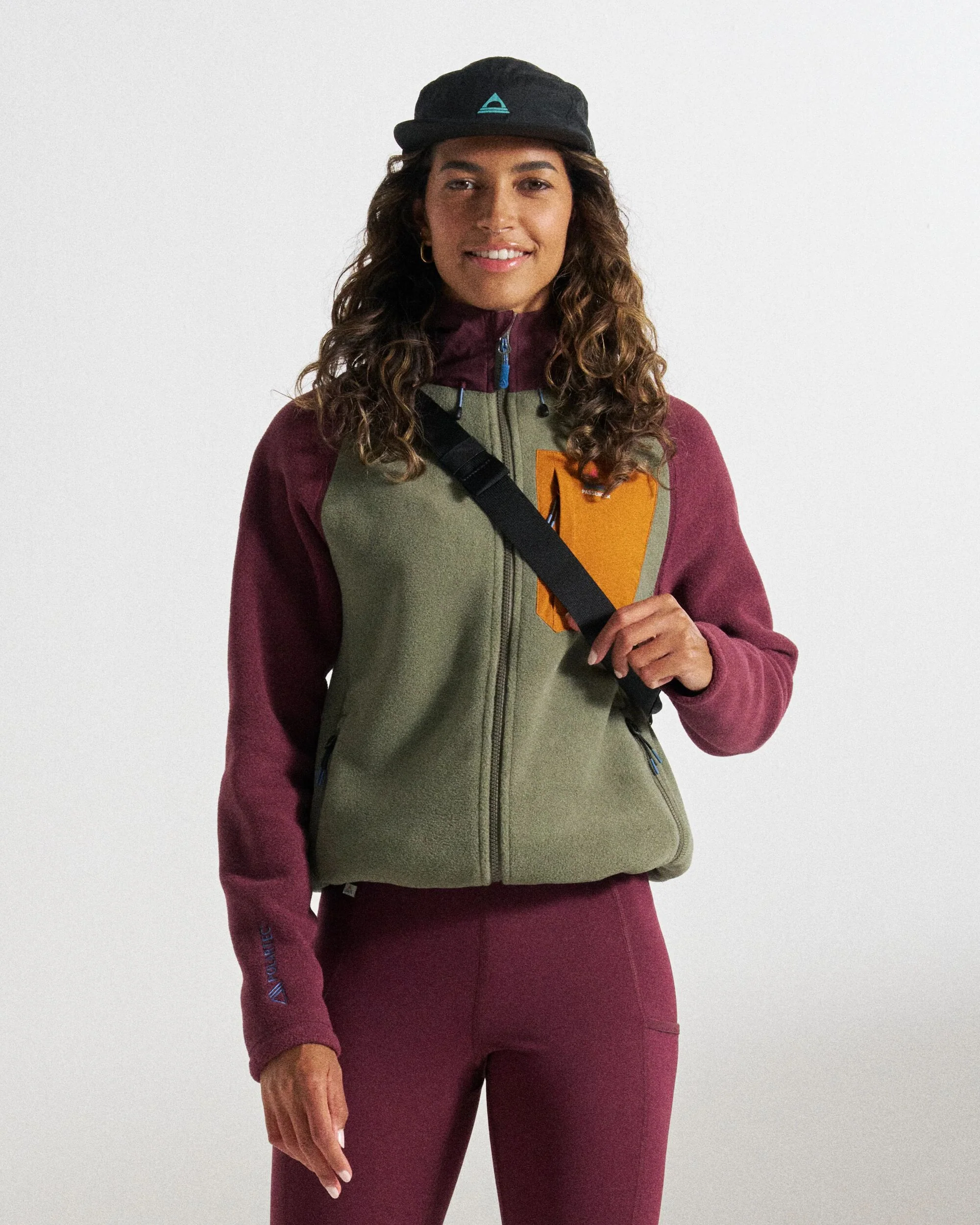 Sierrascape Women's Polartec® Fleece Hoodie - Fig/Dusty Olive