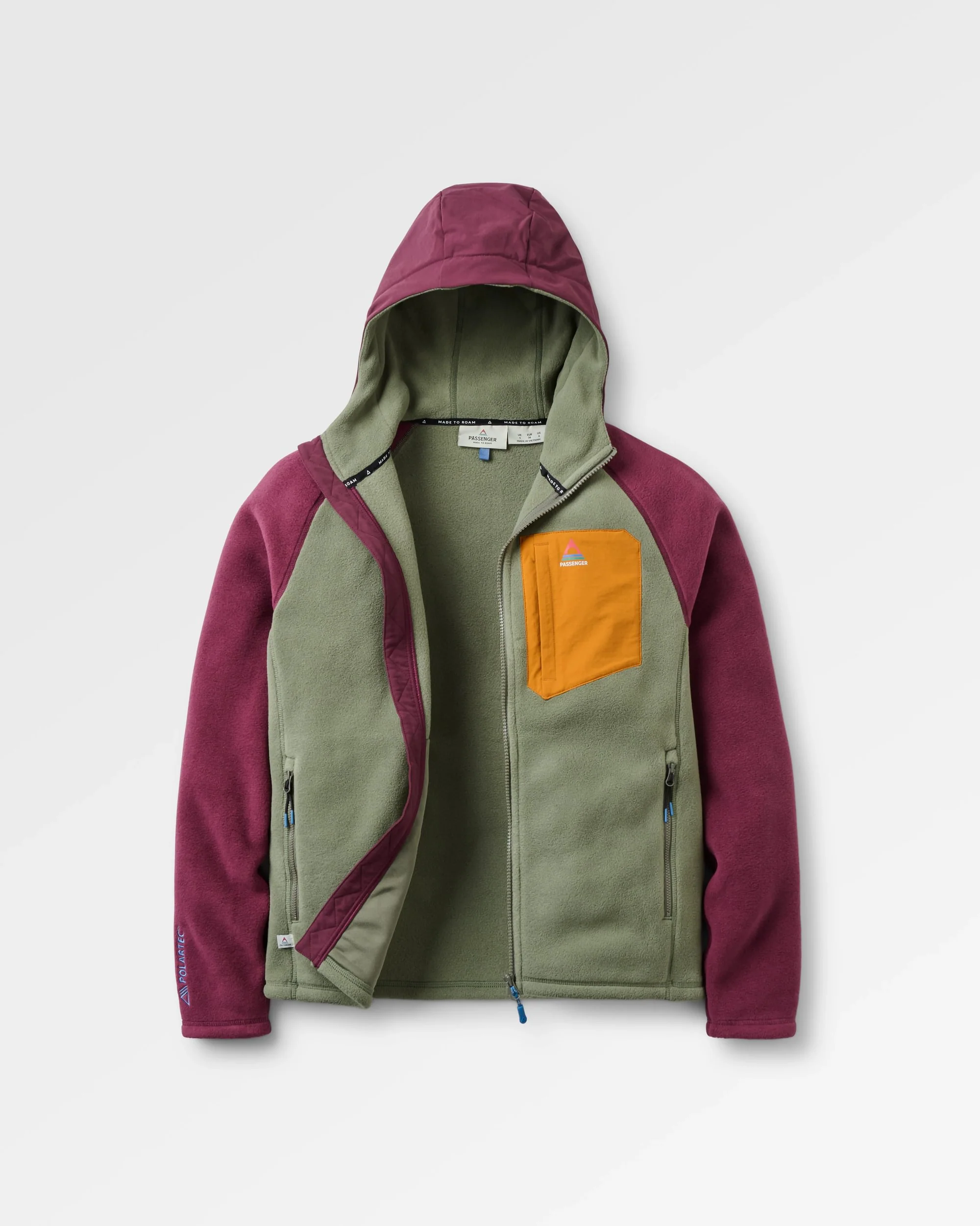 Sierrascape Women's Polartec® Fleece Hoodie - Fig/Dusty Olive - Image 2