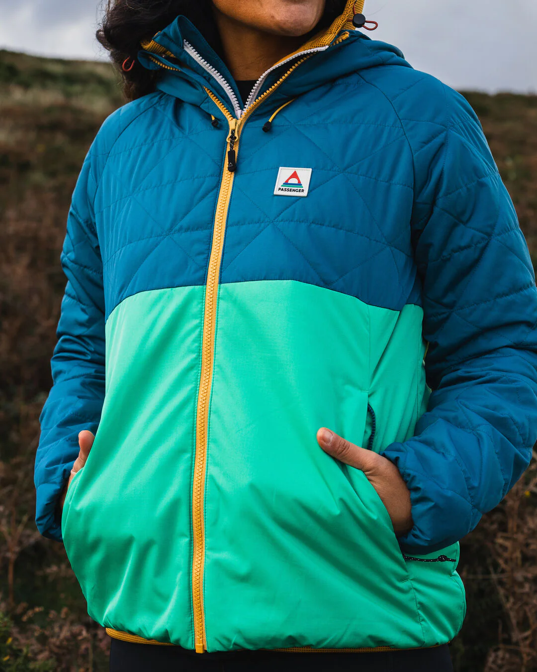 Singletrack Thermore® Insulated Jacket - Corsair Blue/ Jungle Green