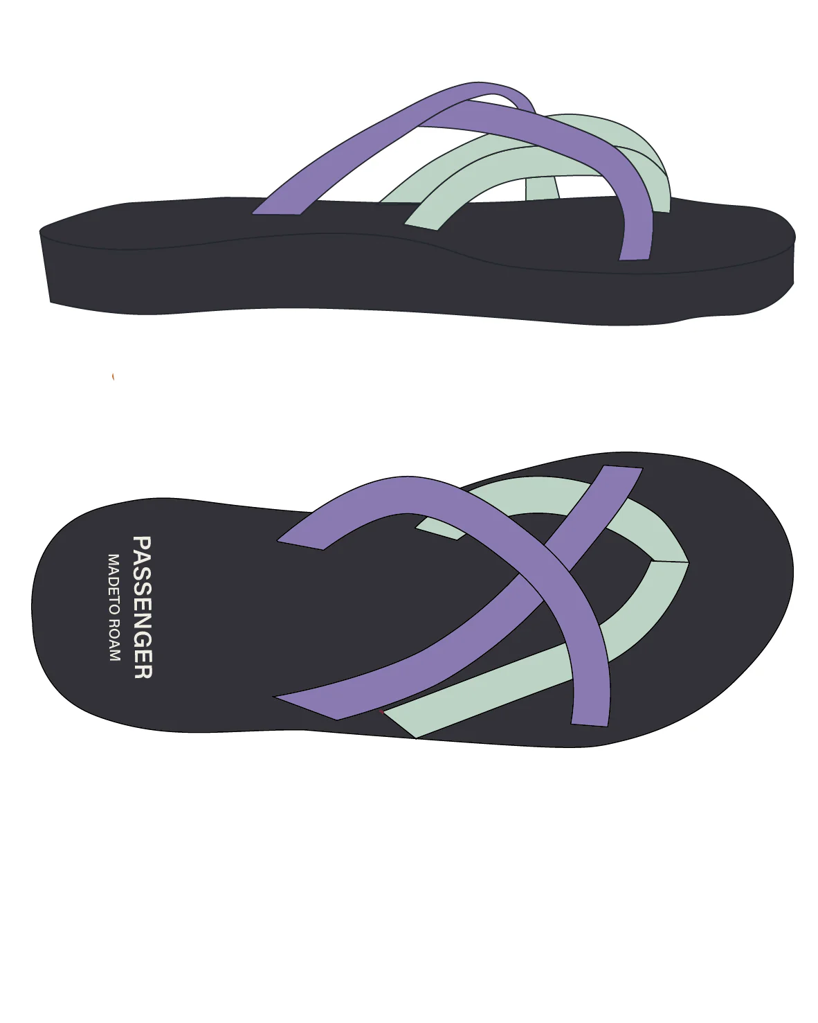 Siren Sandal - Retro Purple/Spearmint - Image 9