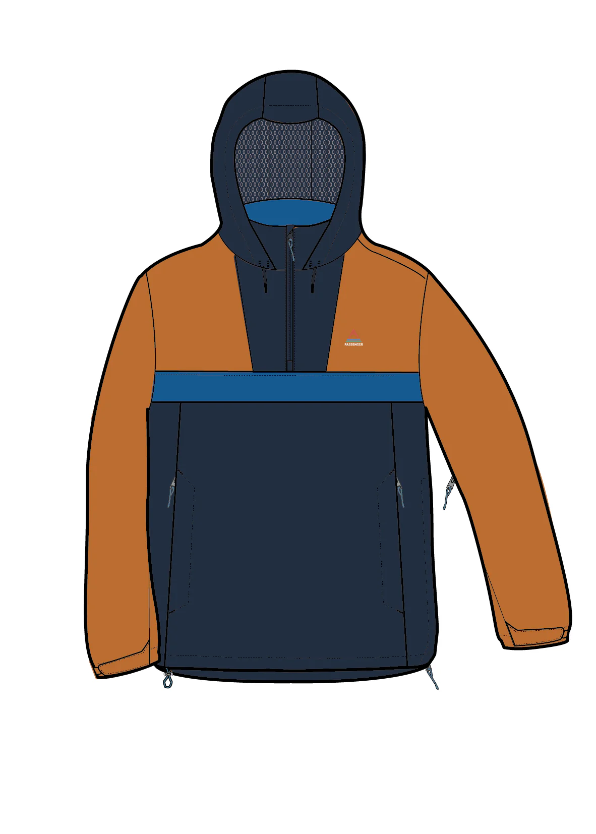 Skyline Waterproof Anorak - Sunrise Orange - Image 11