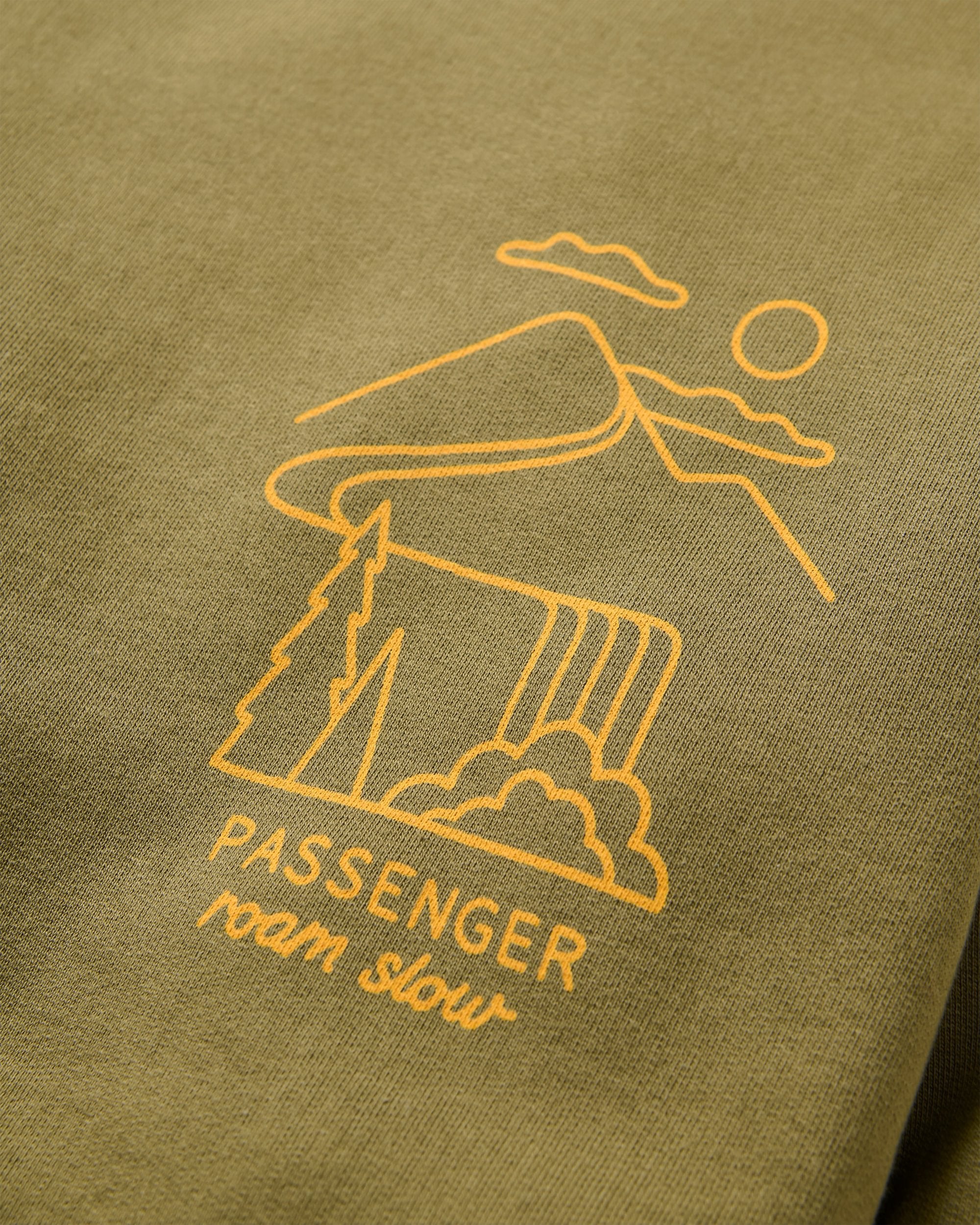 Slow Escape Organic Cotton Sweatshirt - Dark Olive - Image 2