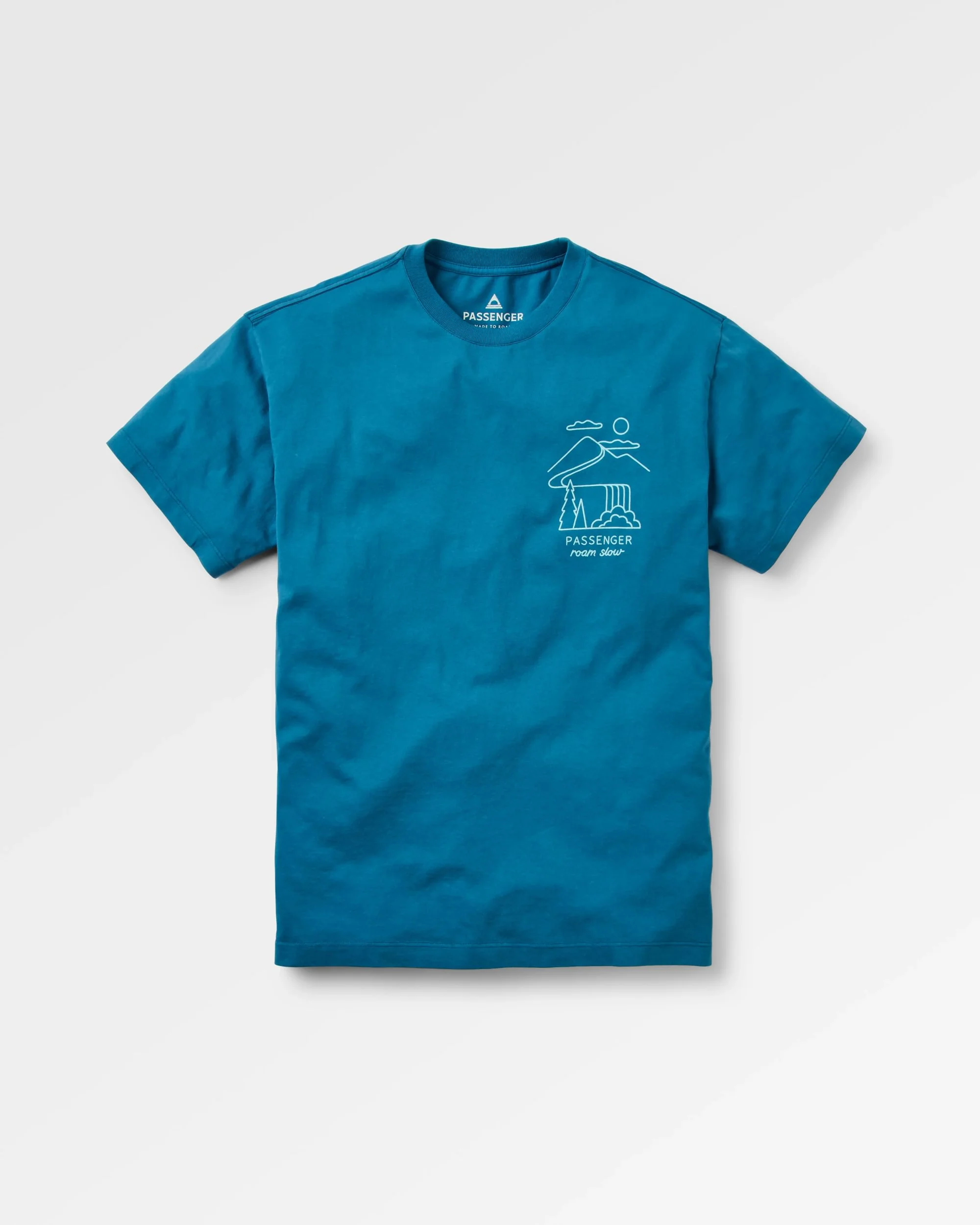Slow Escape Relaxed Fit T-Shirt - Tidal Blue