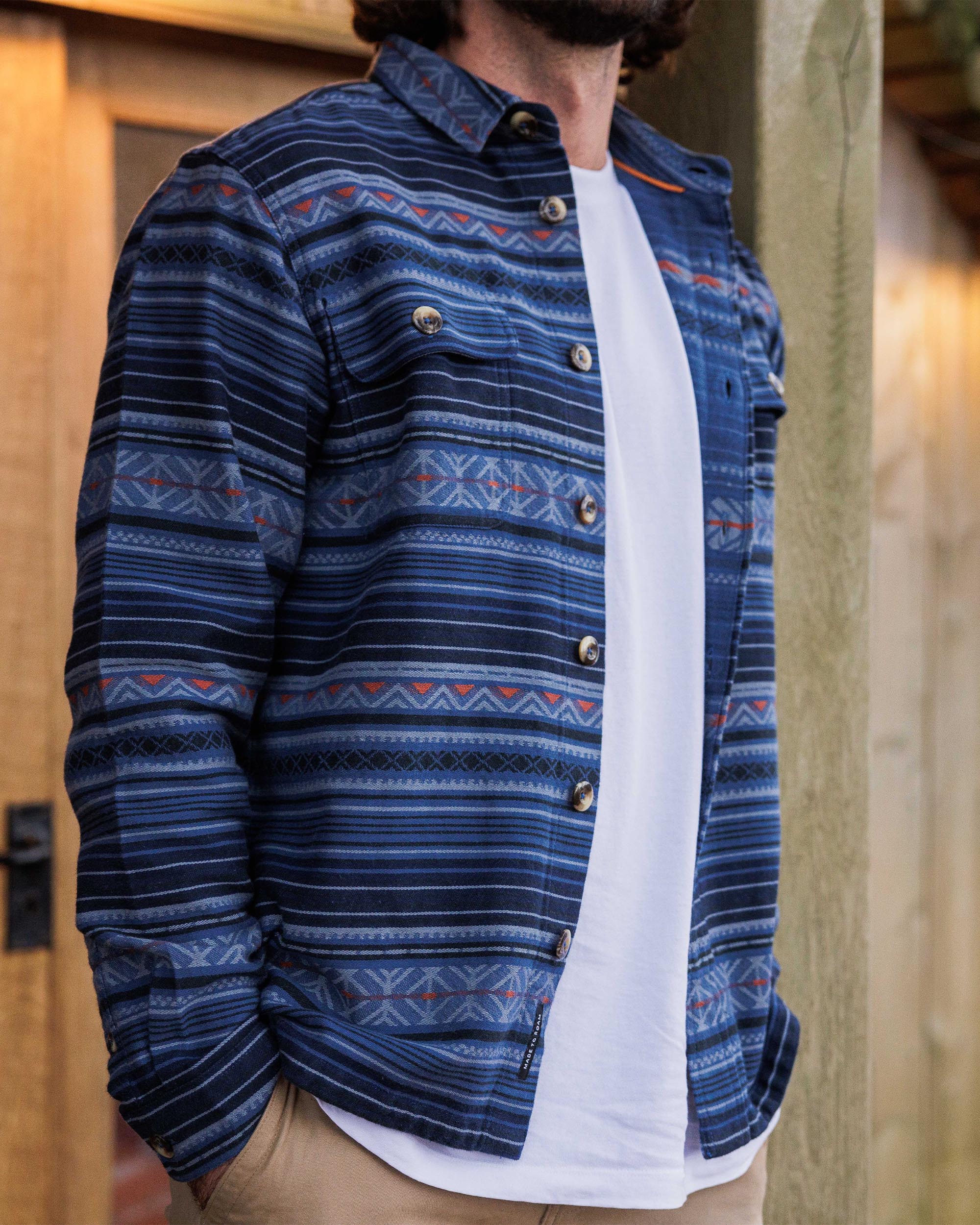 Slowdown Heavyweight Overshirt - Dark Denim - Image 3