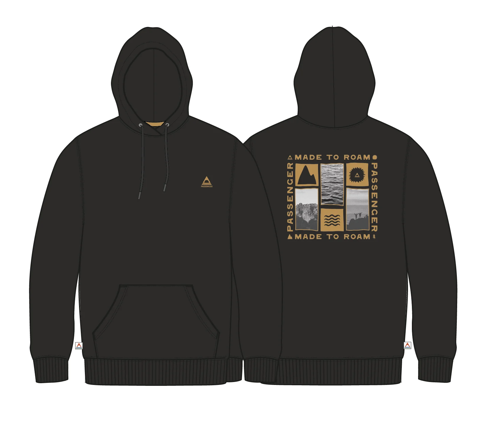 Snapshot Organic Cotton Relaxed Fit Hoodie - Black - Image 9