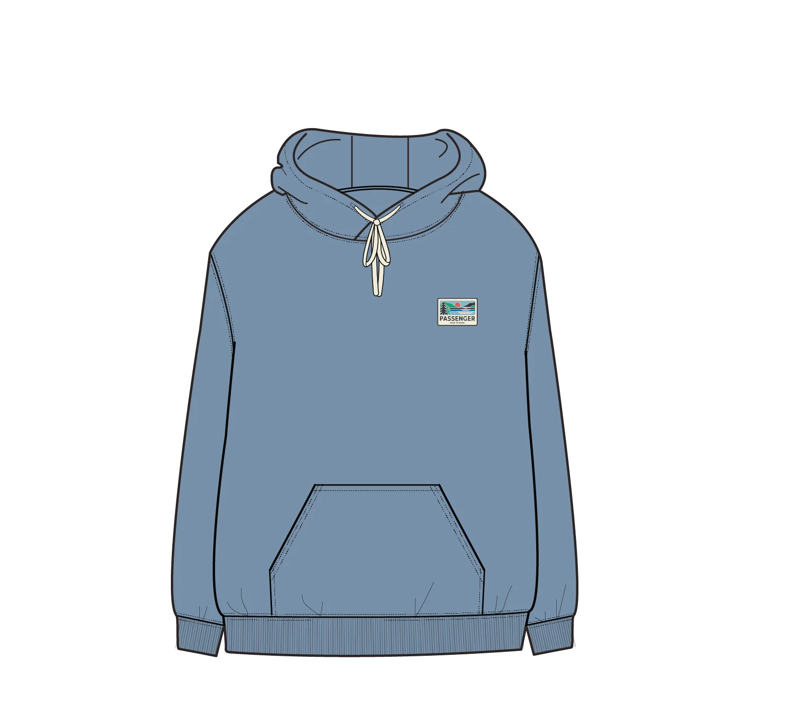 Sneak Hoodie - Faded Denim - Image 6