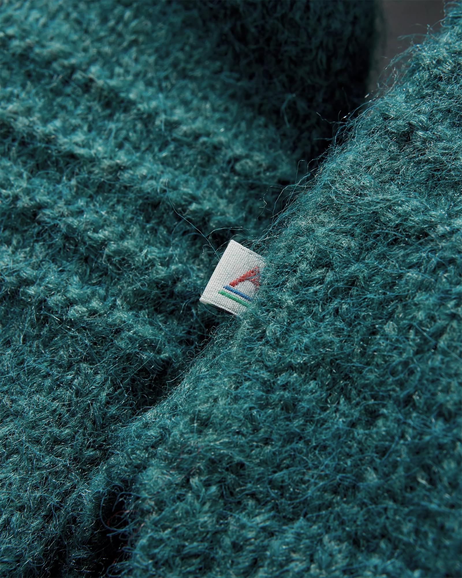 Snug Polo Neck Knitted Jumper - Mediterranean - Image 7