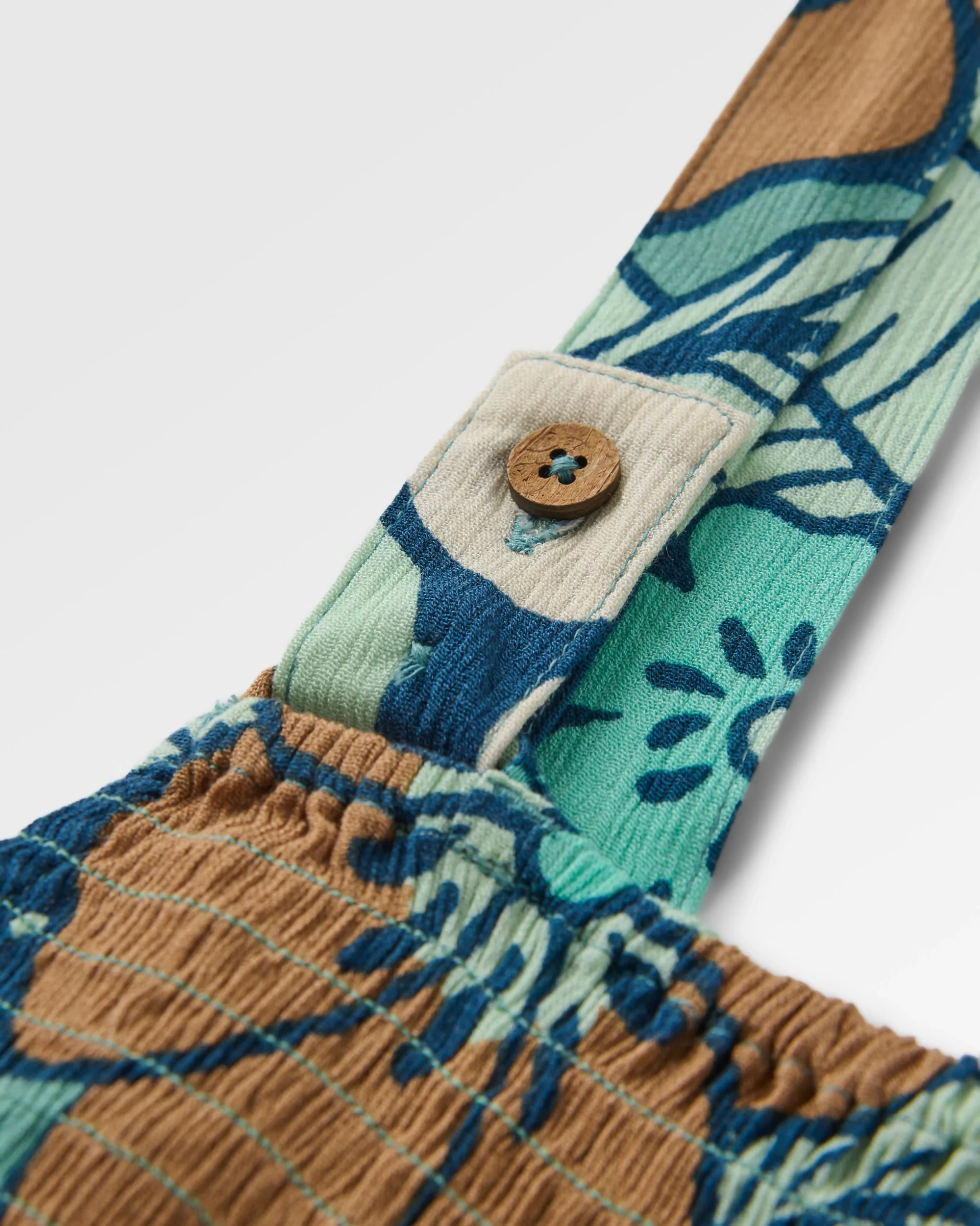 Soleis Woven Maxi Dress - Vintage Floral Aqua - Image 2