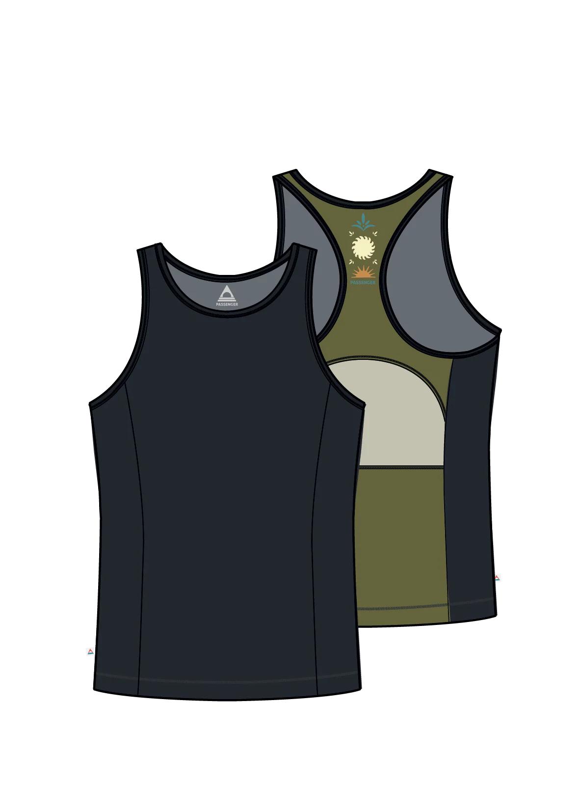 Solscape Active Vest - Black/Clover - Image 6