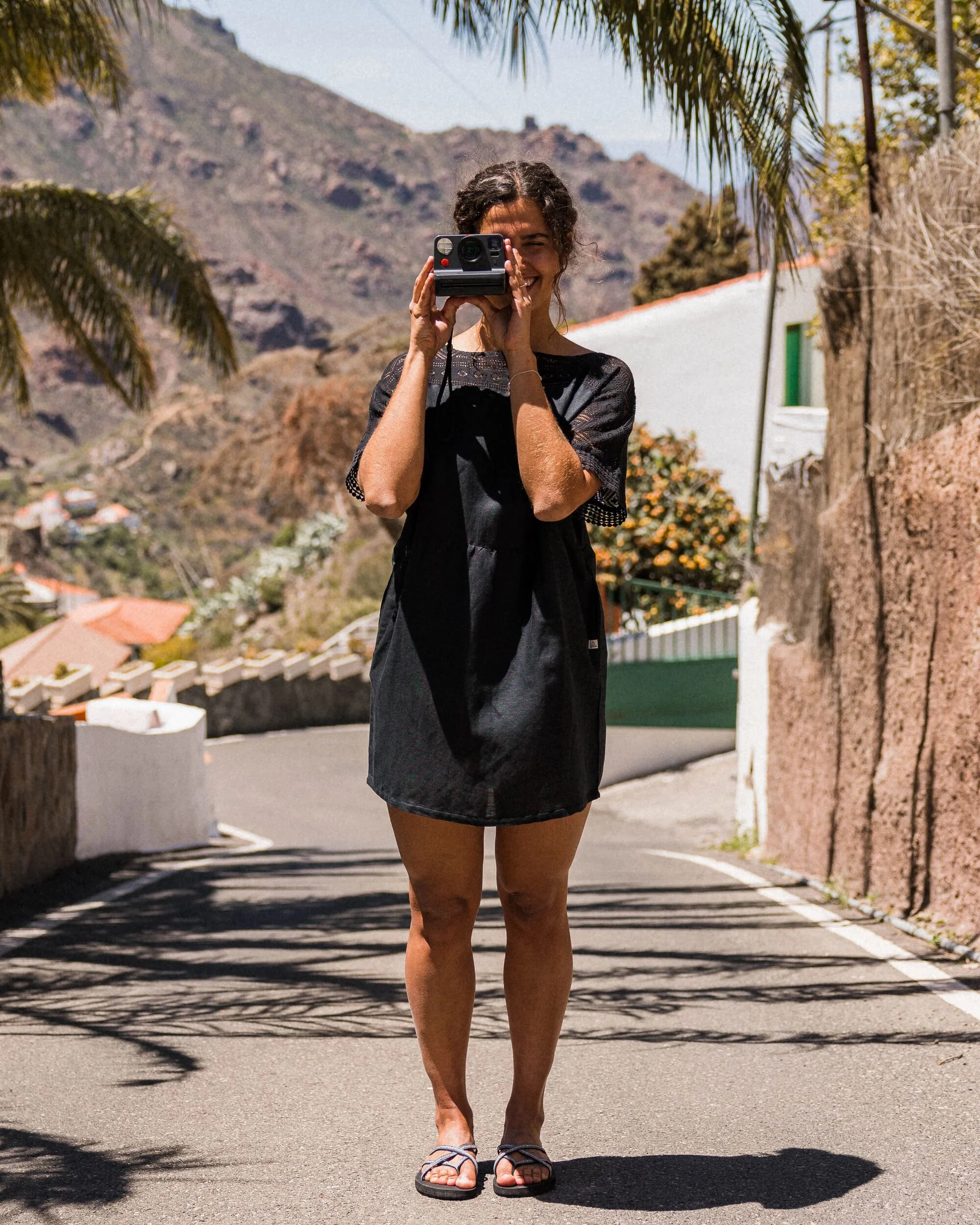 Sono Linen Beach Dress - Black - Image 5