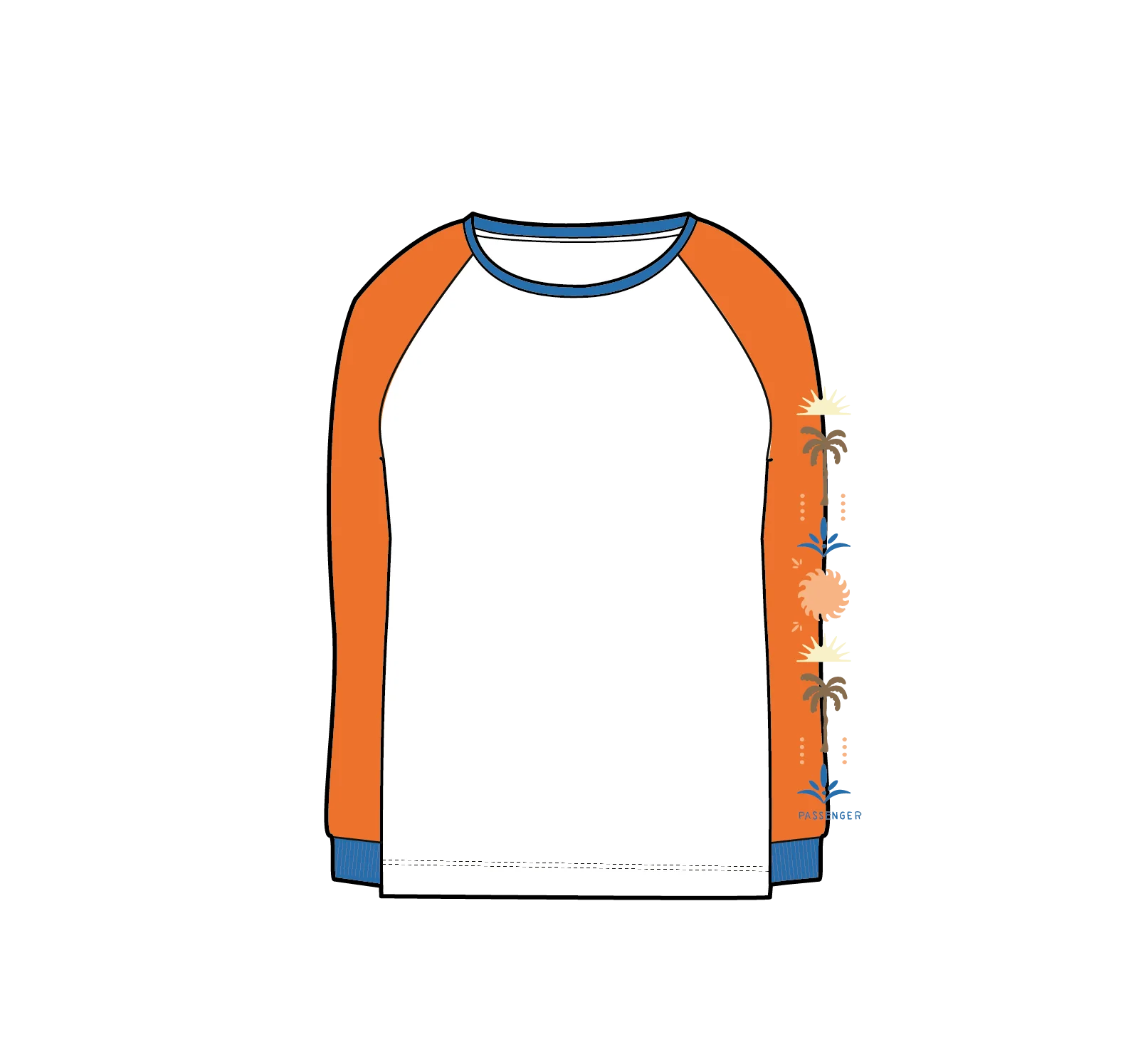 Stack LS Raglan T-Shirt - White - Image 6