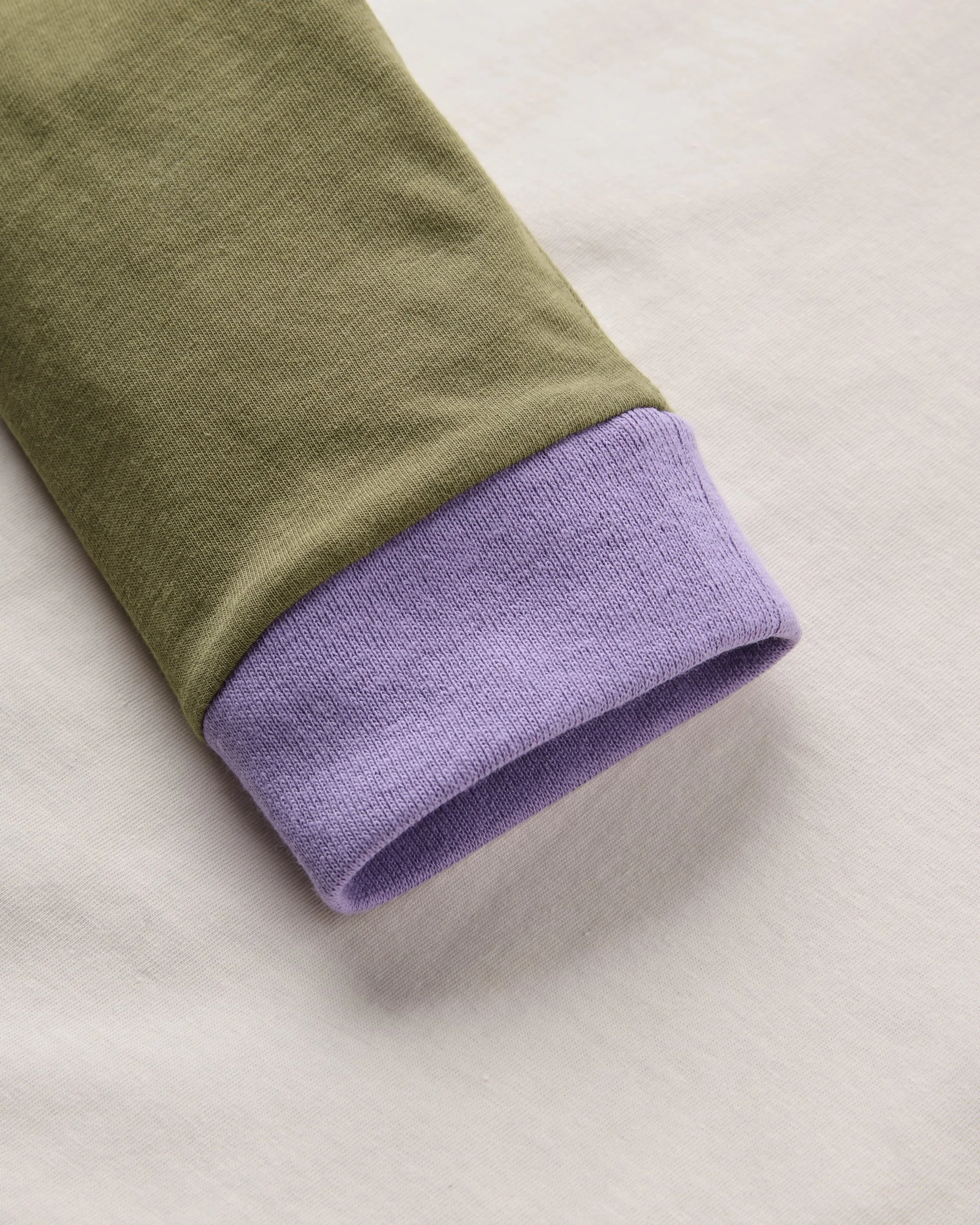 Stack LS Raglan T-Shirt - White Sand - Image 3