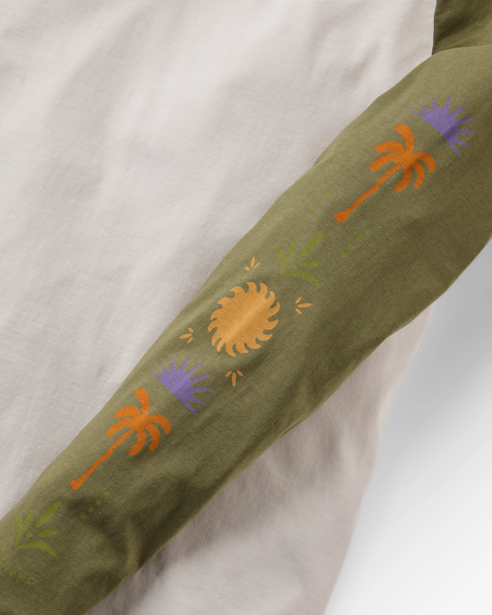 Stack LS Raglan T-Shirt - White Sand - Image 4