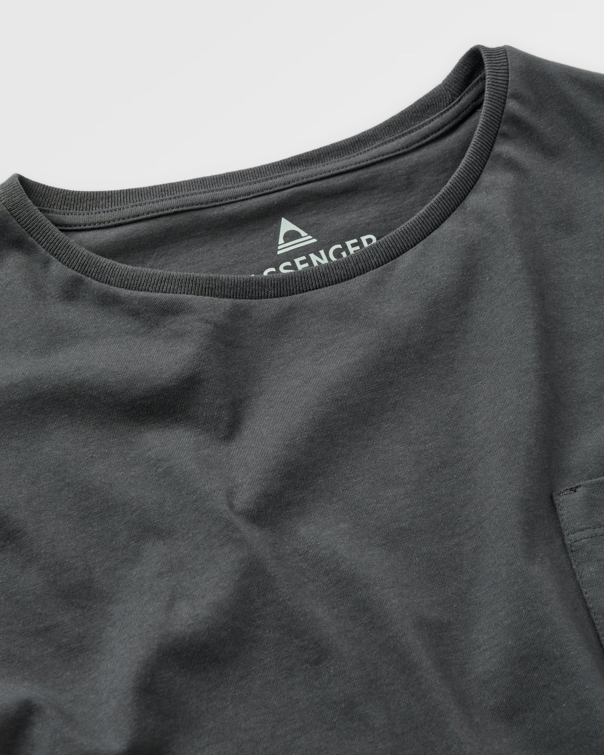 Stack Pocket T-Shirt - Faded Black - Image 6