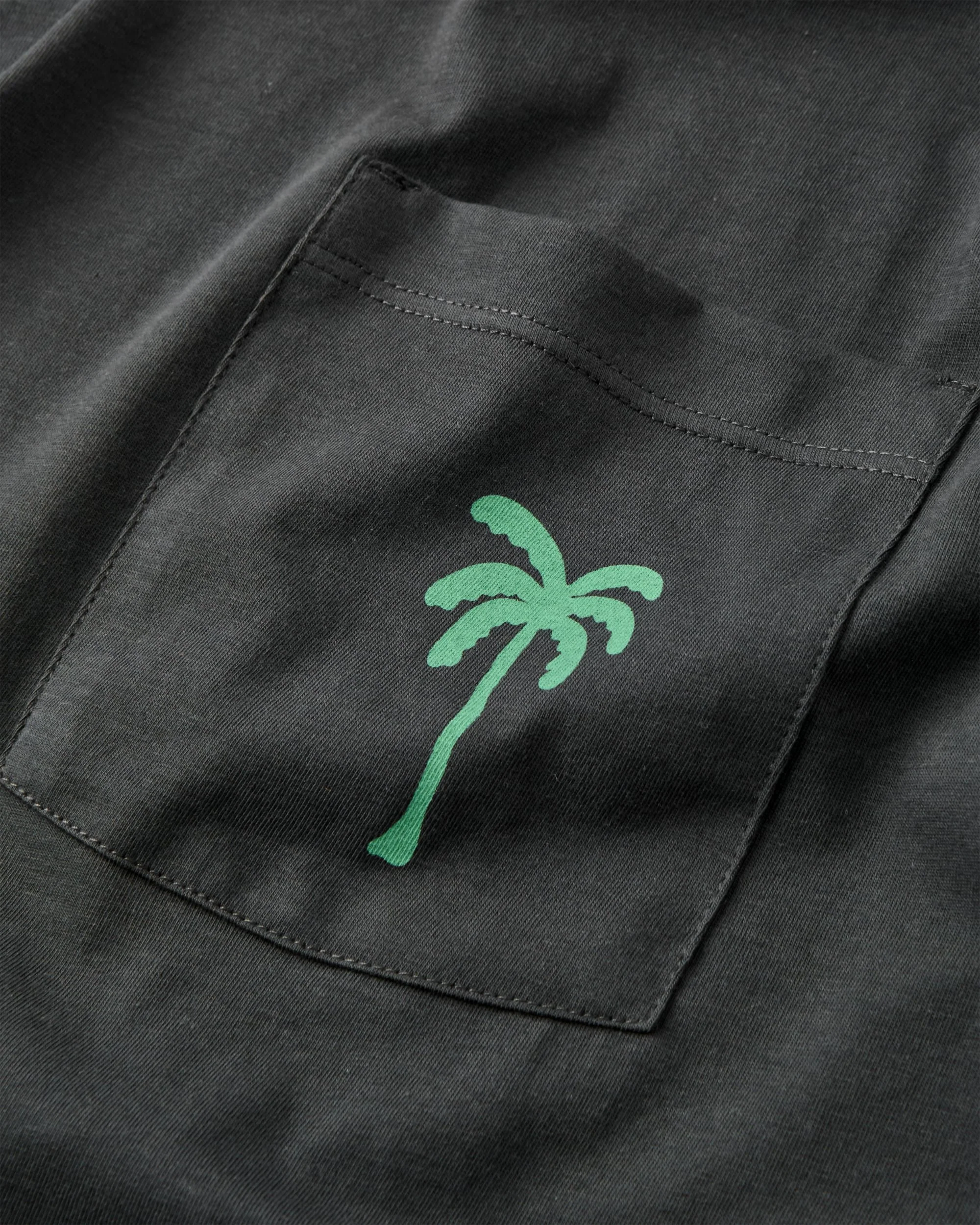 Stack Pocket T-Shirt - Faded Black - Image 7
