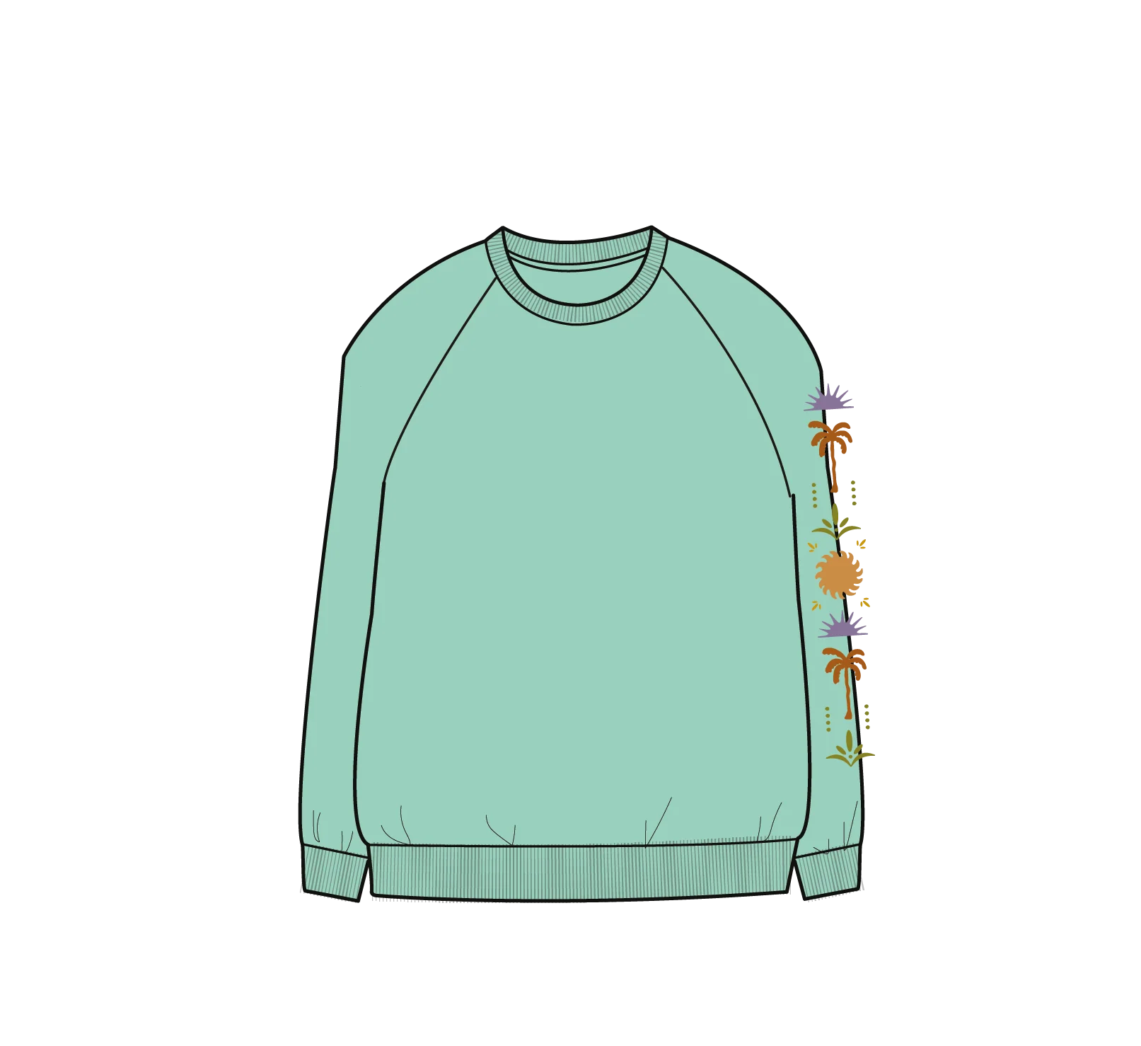 Stack Sweatshirt - Aquamarine - Image 6