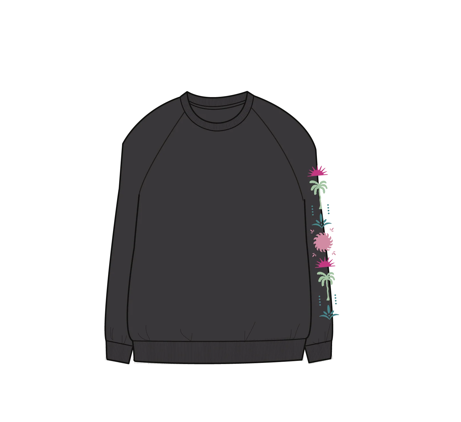 Stack Sweatshirt - Faded Black - Image 6
