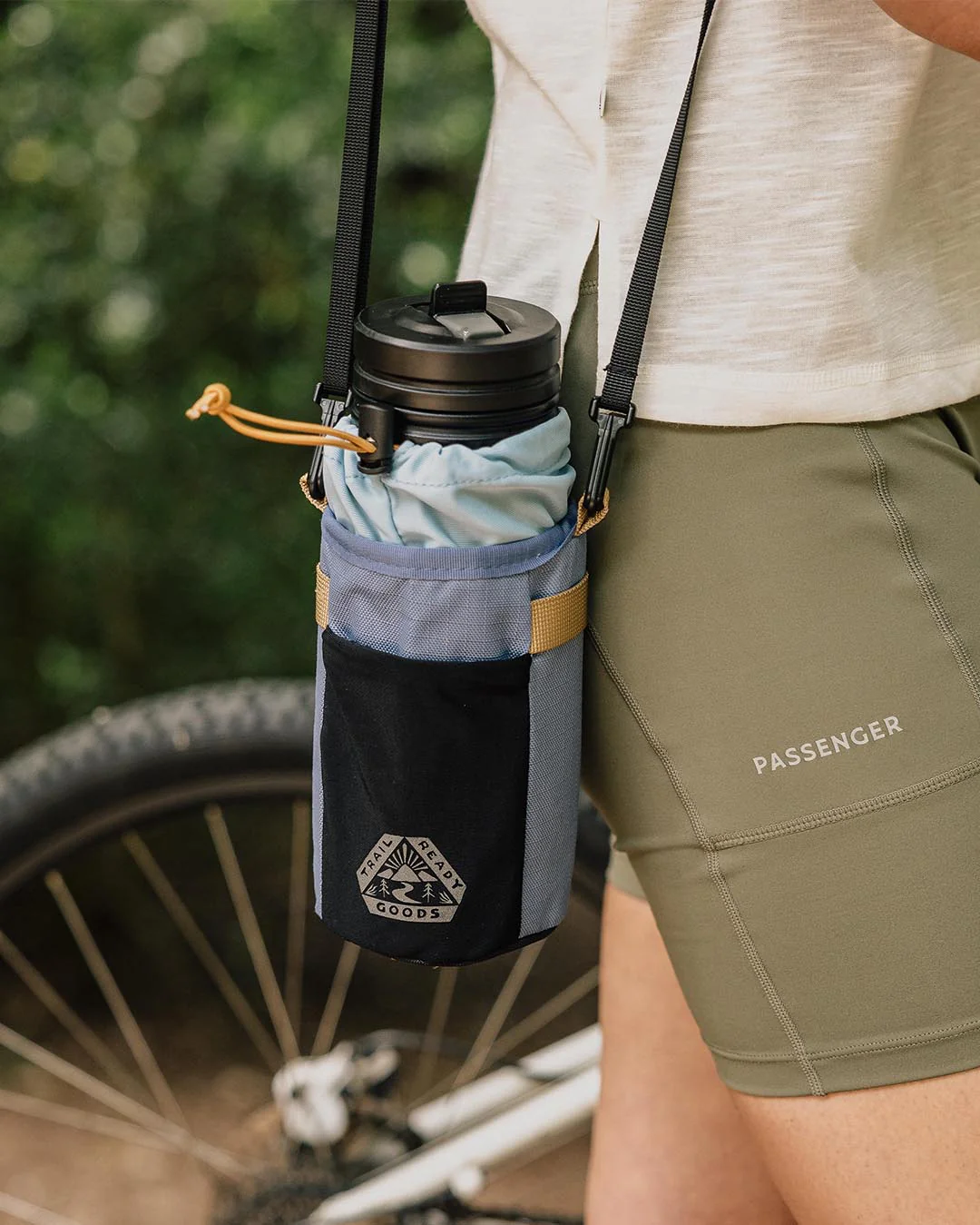 Steer Hybrid Bottle Bike Bag - Provincial Blue - Image 3