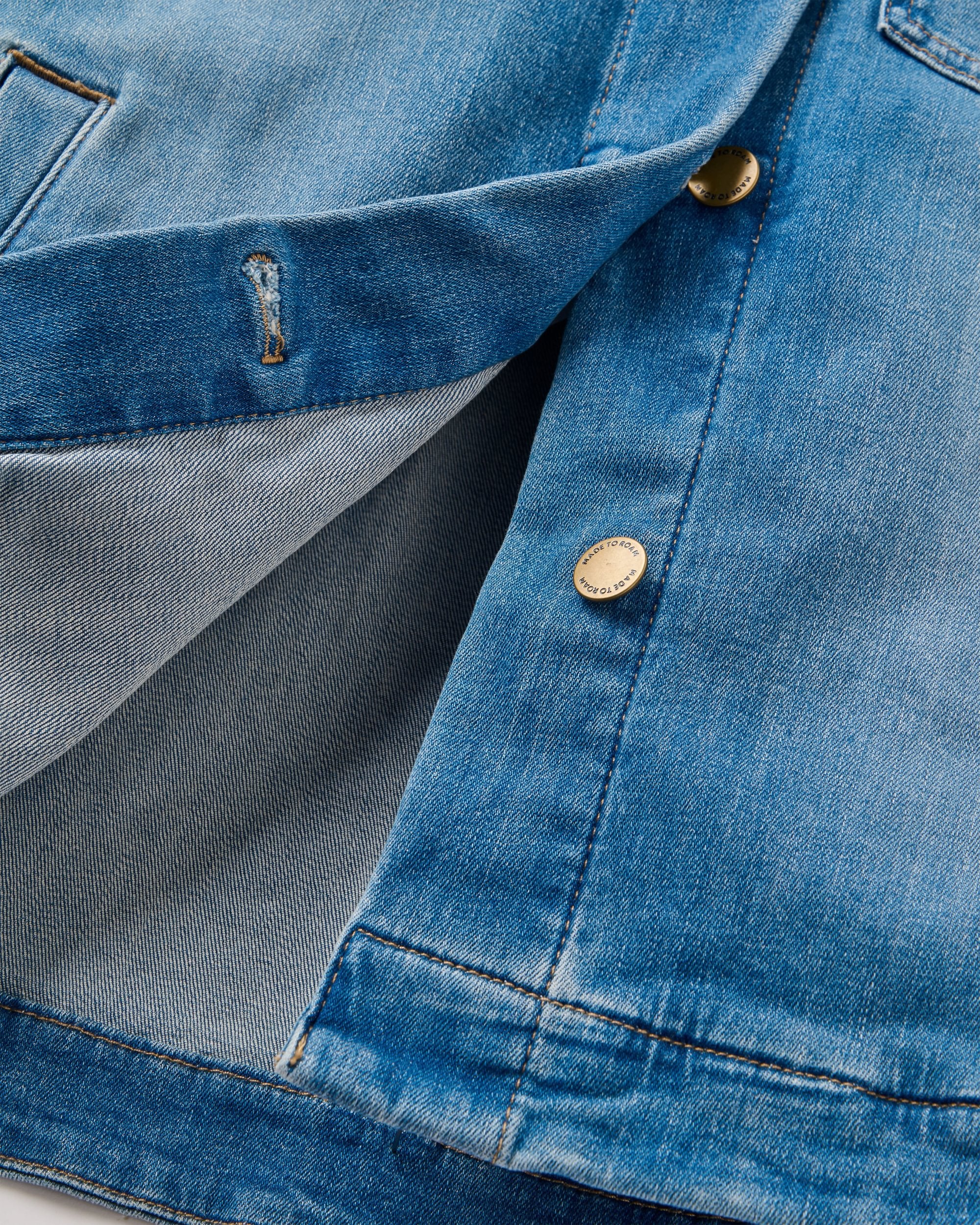 Stella Denim LS Shirt - Light Wash Denim - Image 10