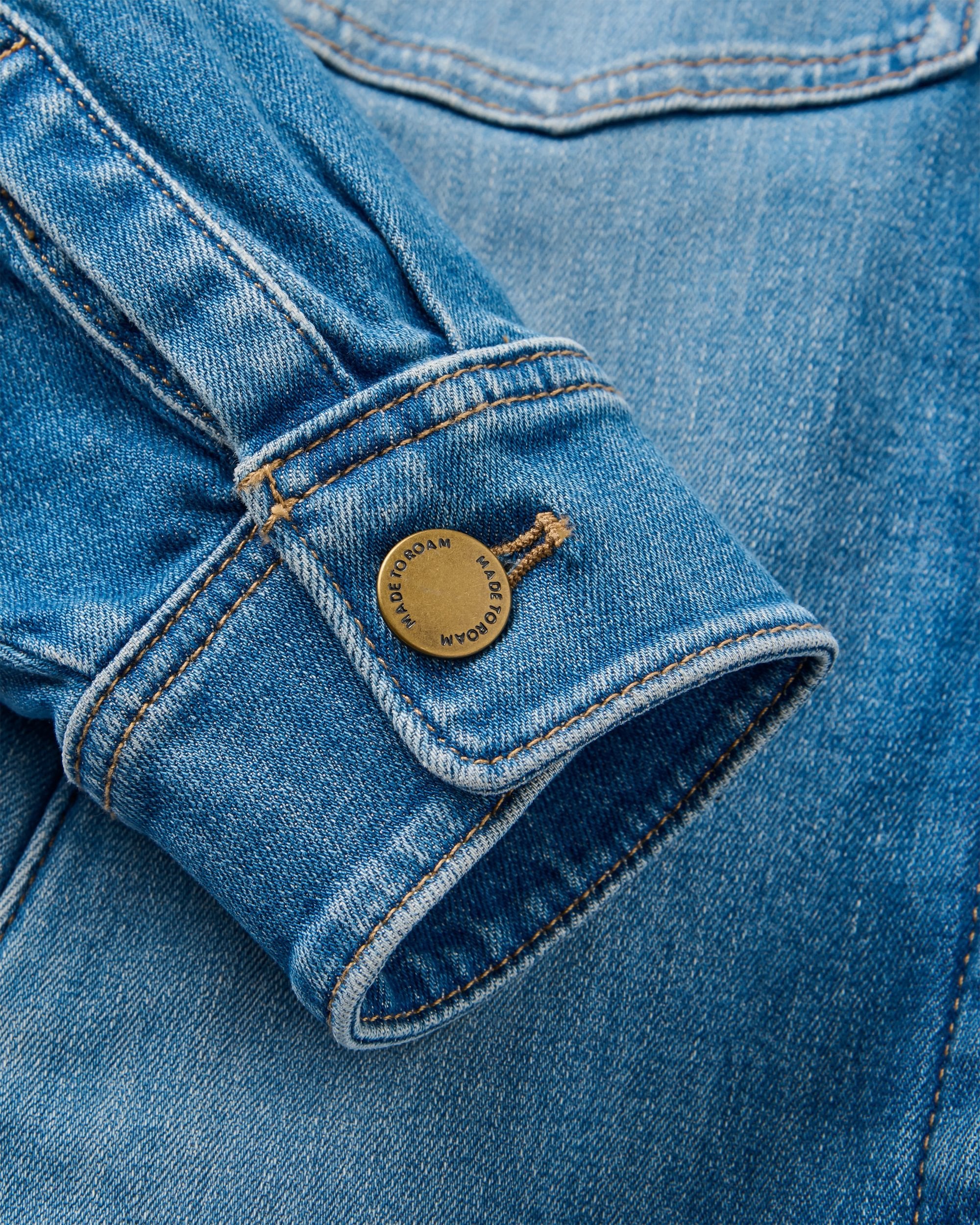 Stella Denim LS Shirt - Light Wash Denim - Image 11
