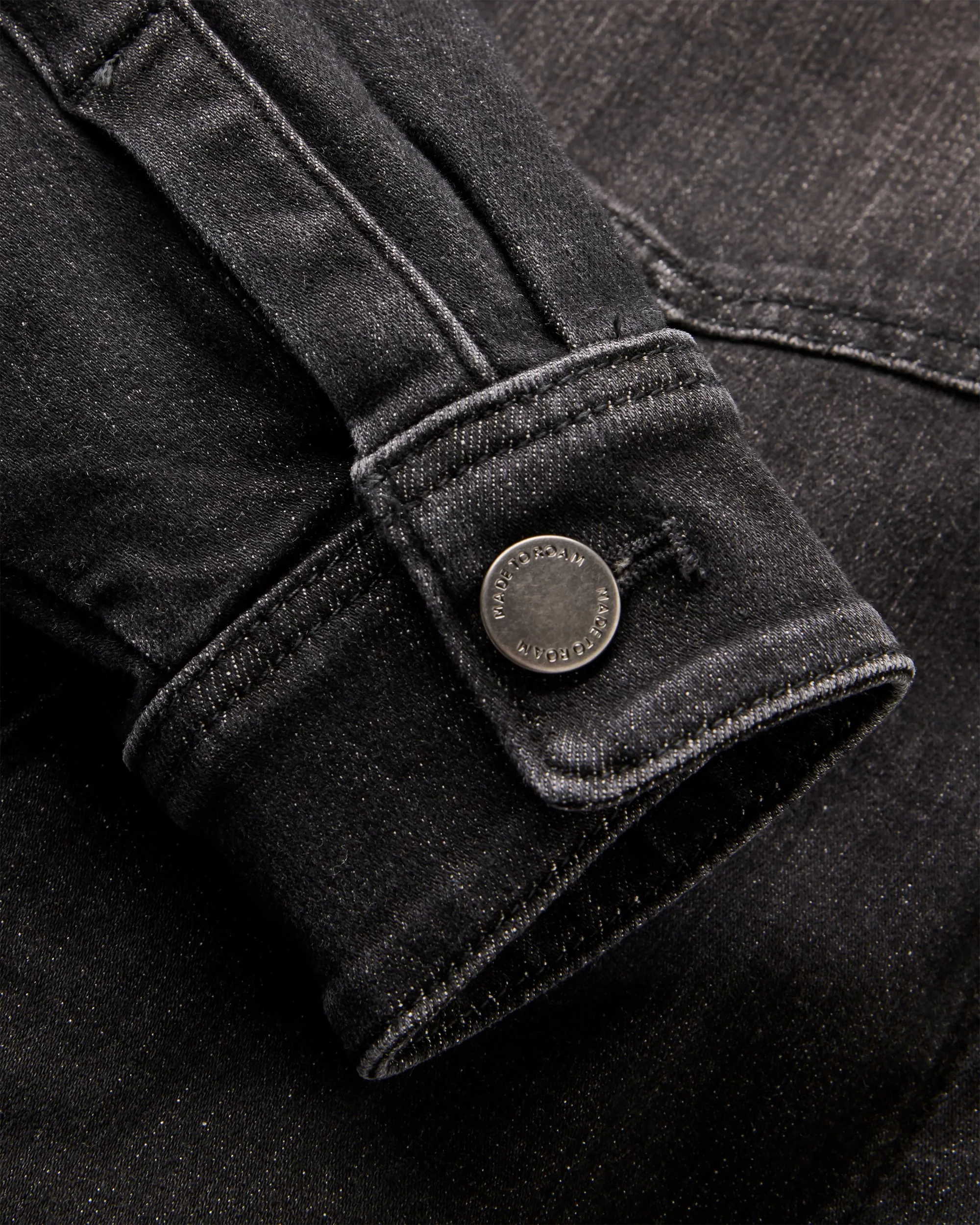 Stella Denim LS Shirt - Washed Black Denim - Image 6
