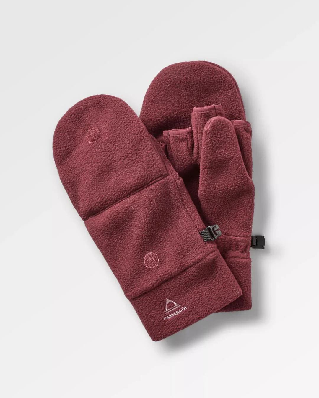 Stem Polar Convertible Mittens - Wine