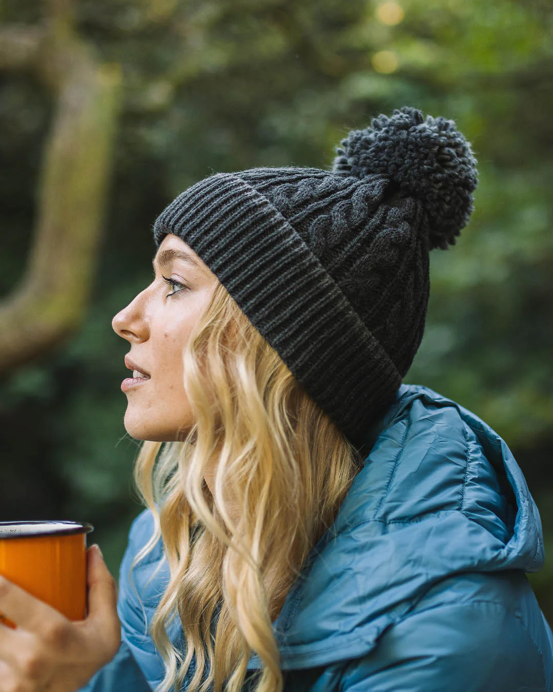 Stoke Bobble Hat - Faded Black - Image 2