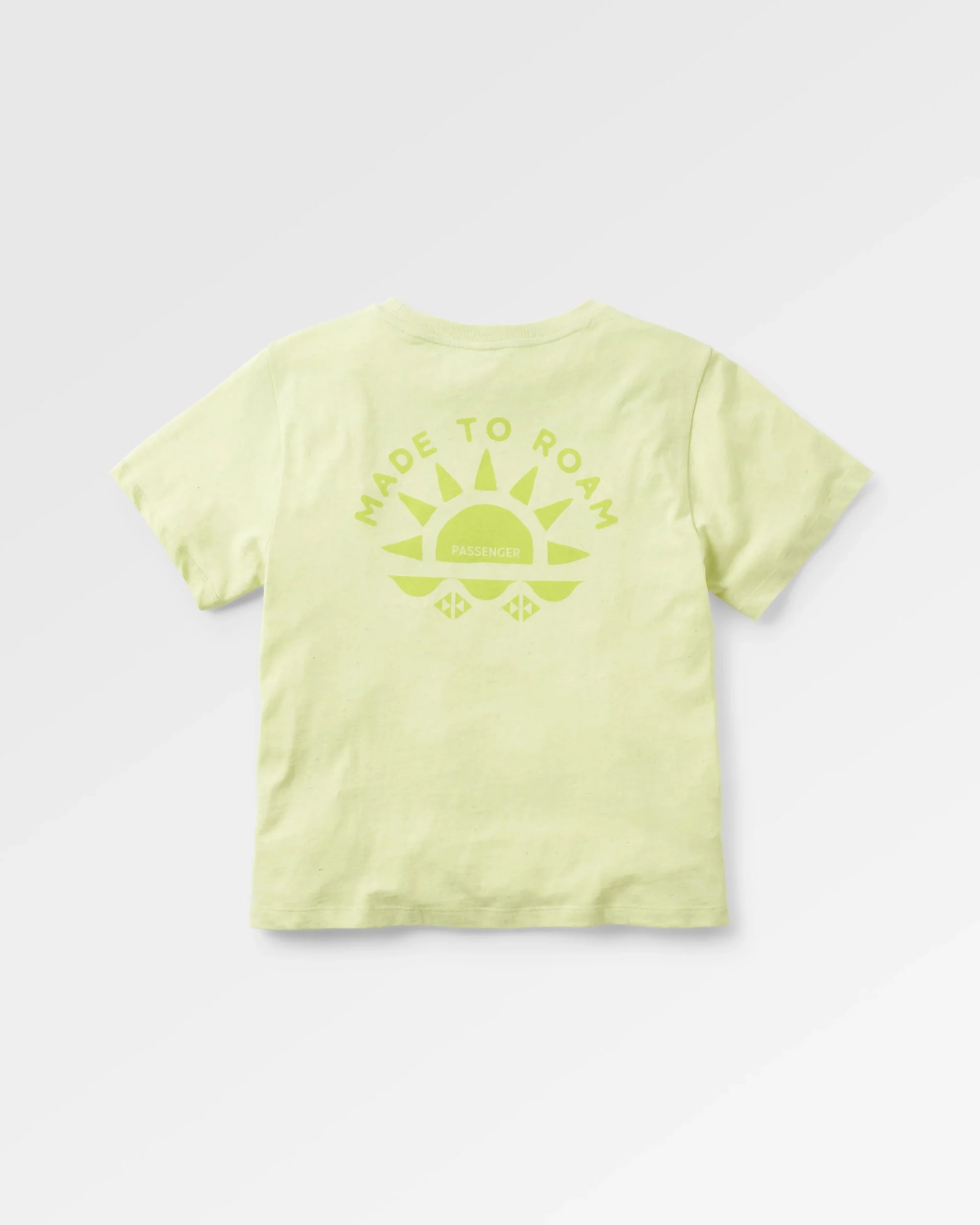 Sunburst Organic T-Shirt - Soft Lime Juice - Image 2