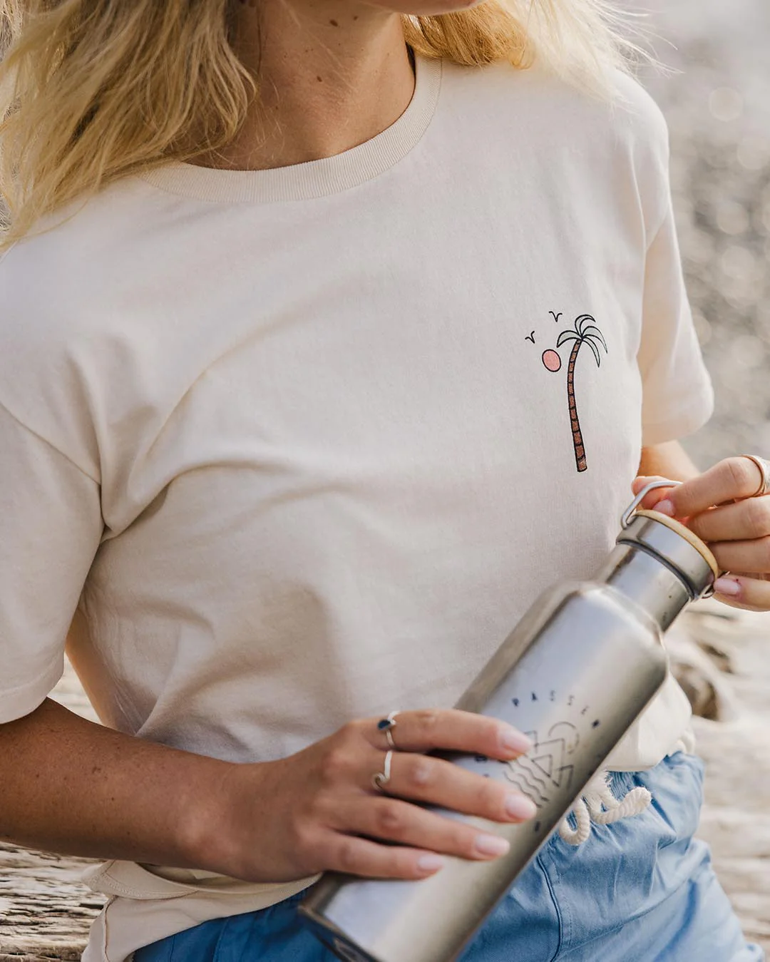 Sundaze Oversized T-Shirt - Birch - Image 2