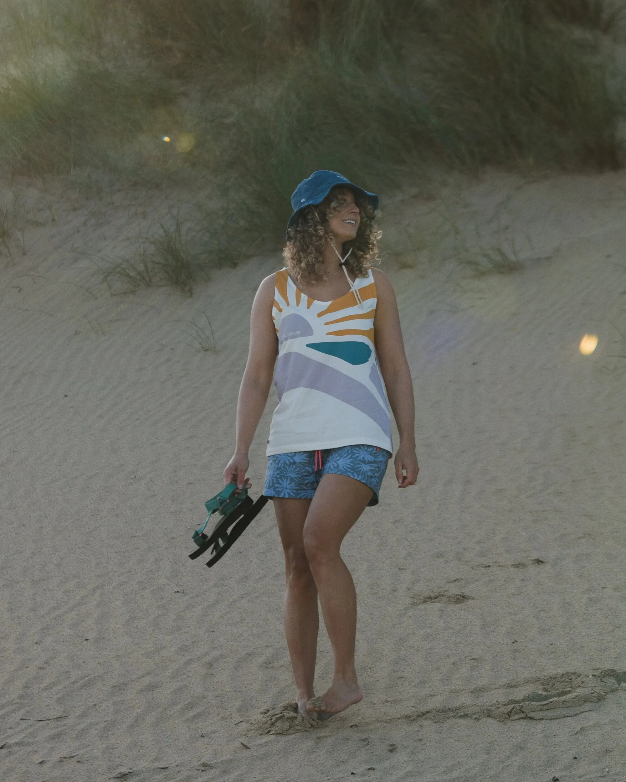 Sunsets Organic Cotton Vest - Marshmallow - Image 5