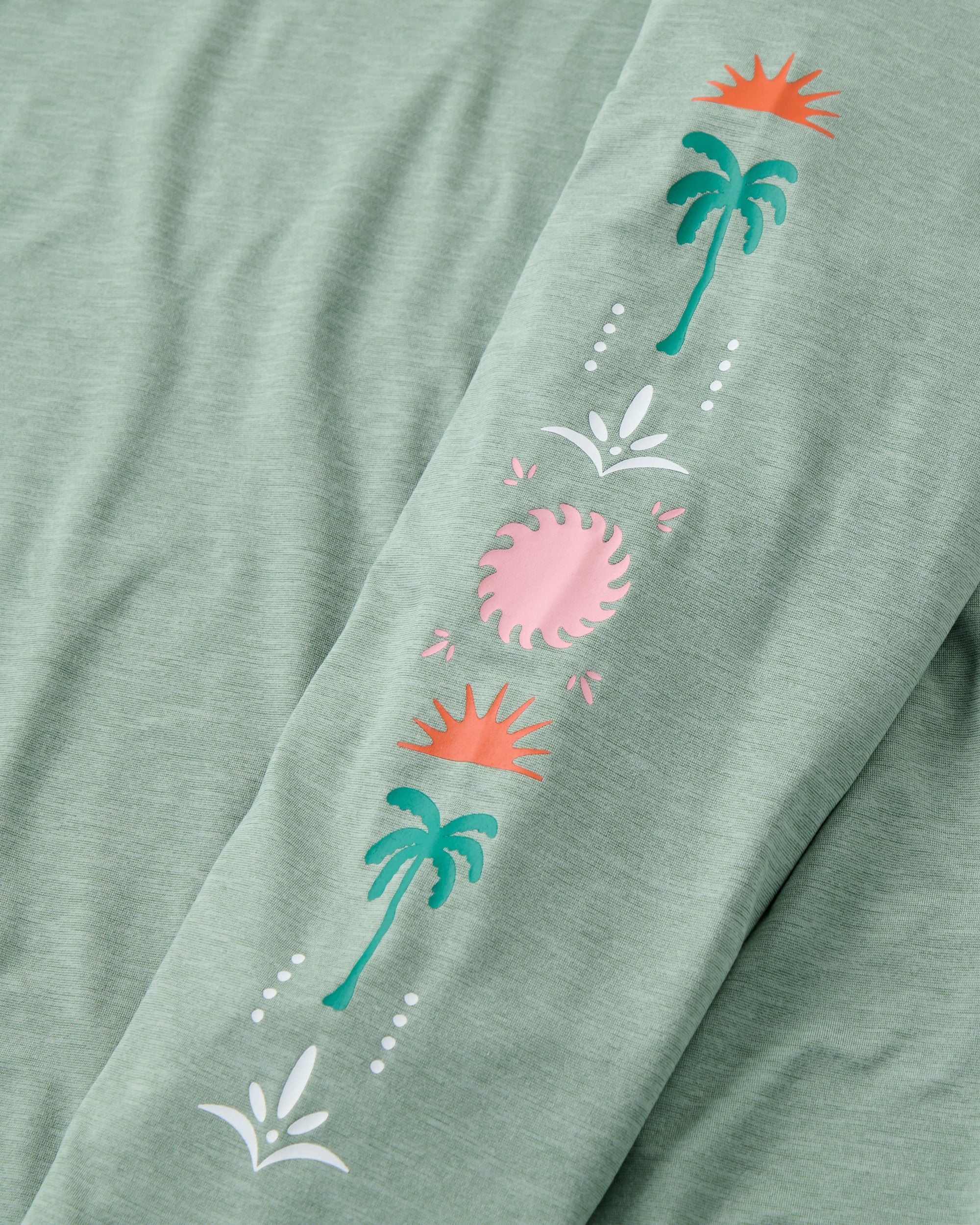 Sunvale Lightweight UPF50 LS T-Shirt - Pistachio Marl - Image 3