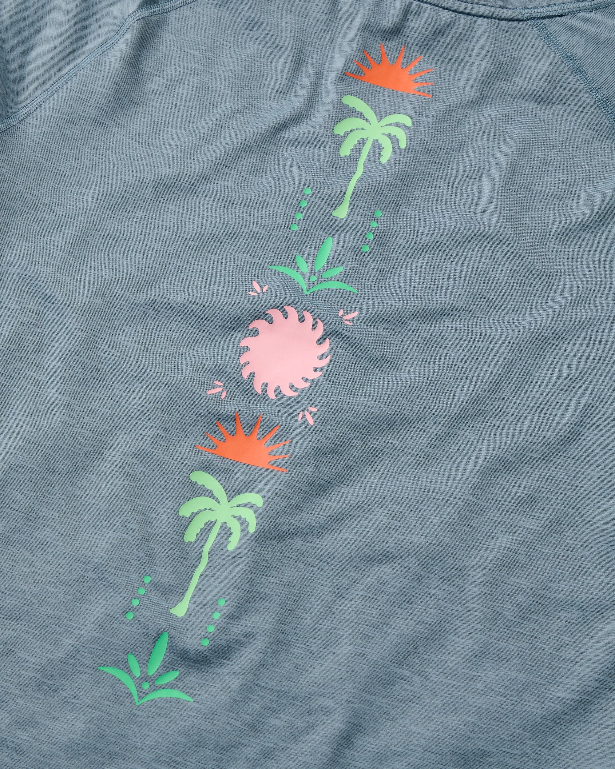 Sunvale Lightweight Surf T-Shirt - Storm Grey Marl - Image 3