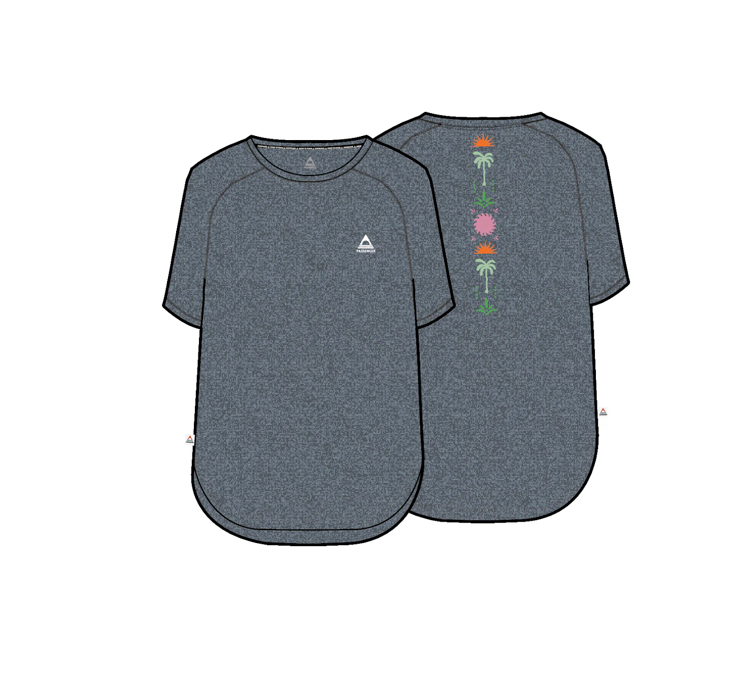 Sunvale Lightweight Surf T-Shirt - Storm Grey Marl - Image 7