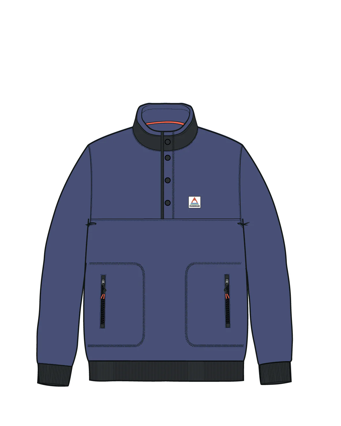 Take It Easy Polar Fleece - Purple Indigo - Image 10