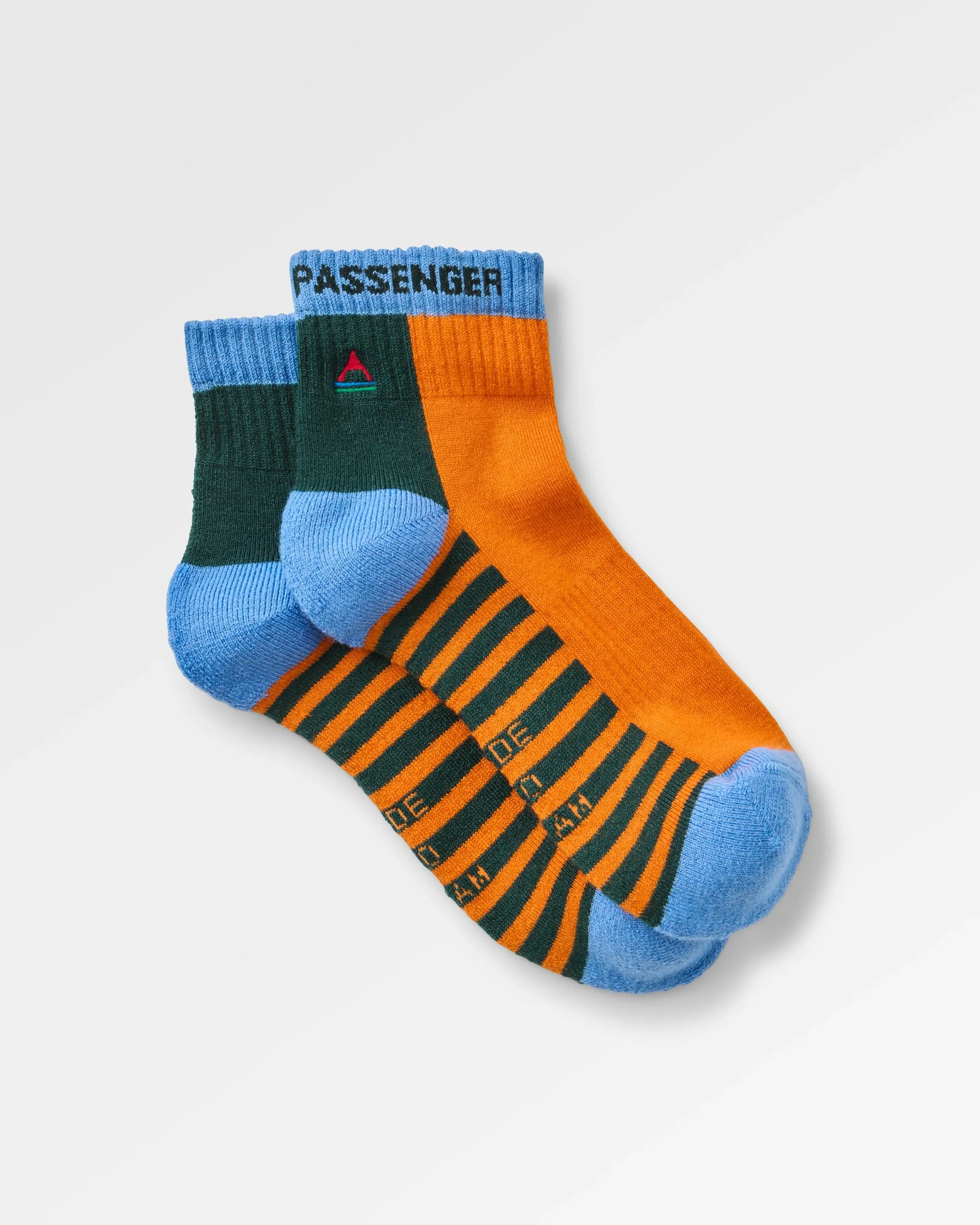 Tillamock Merino Active Quarter Sock - Bright Orange