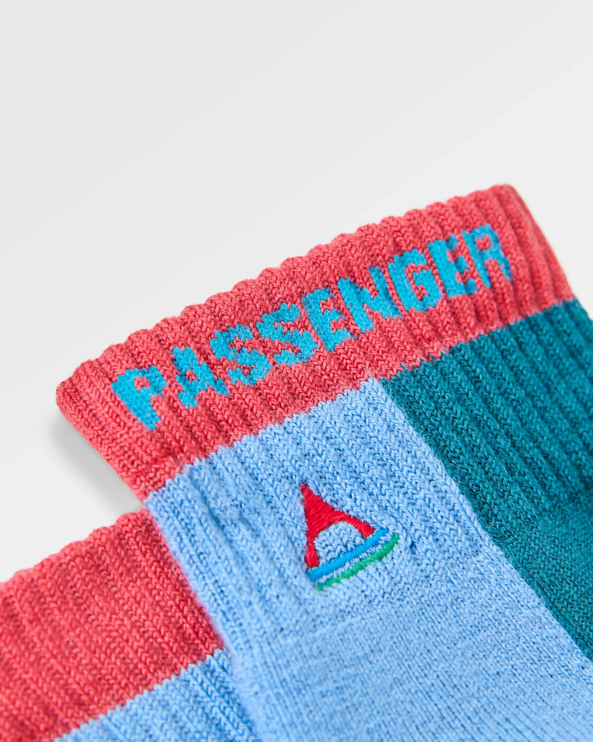 Tillamock Merino Active Quarter Sock - Mediterranean - Image 2