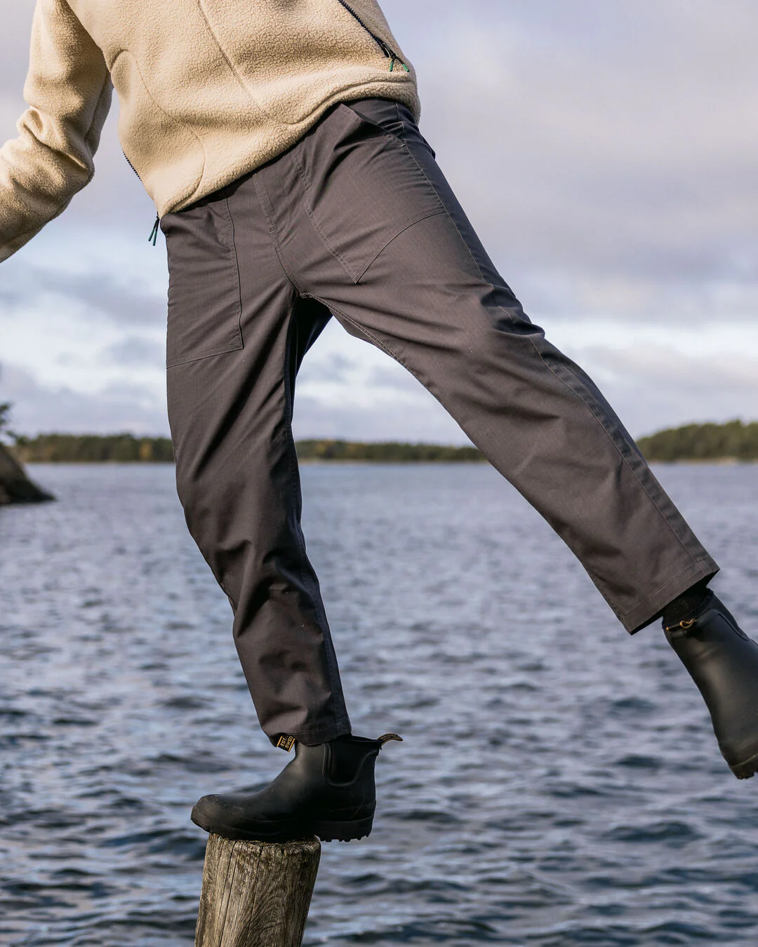 Timeless Crop Trouser - Charcoal - Image 2