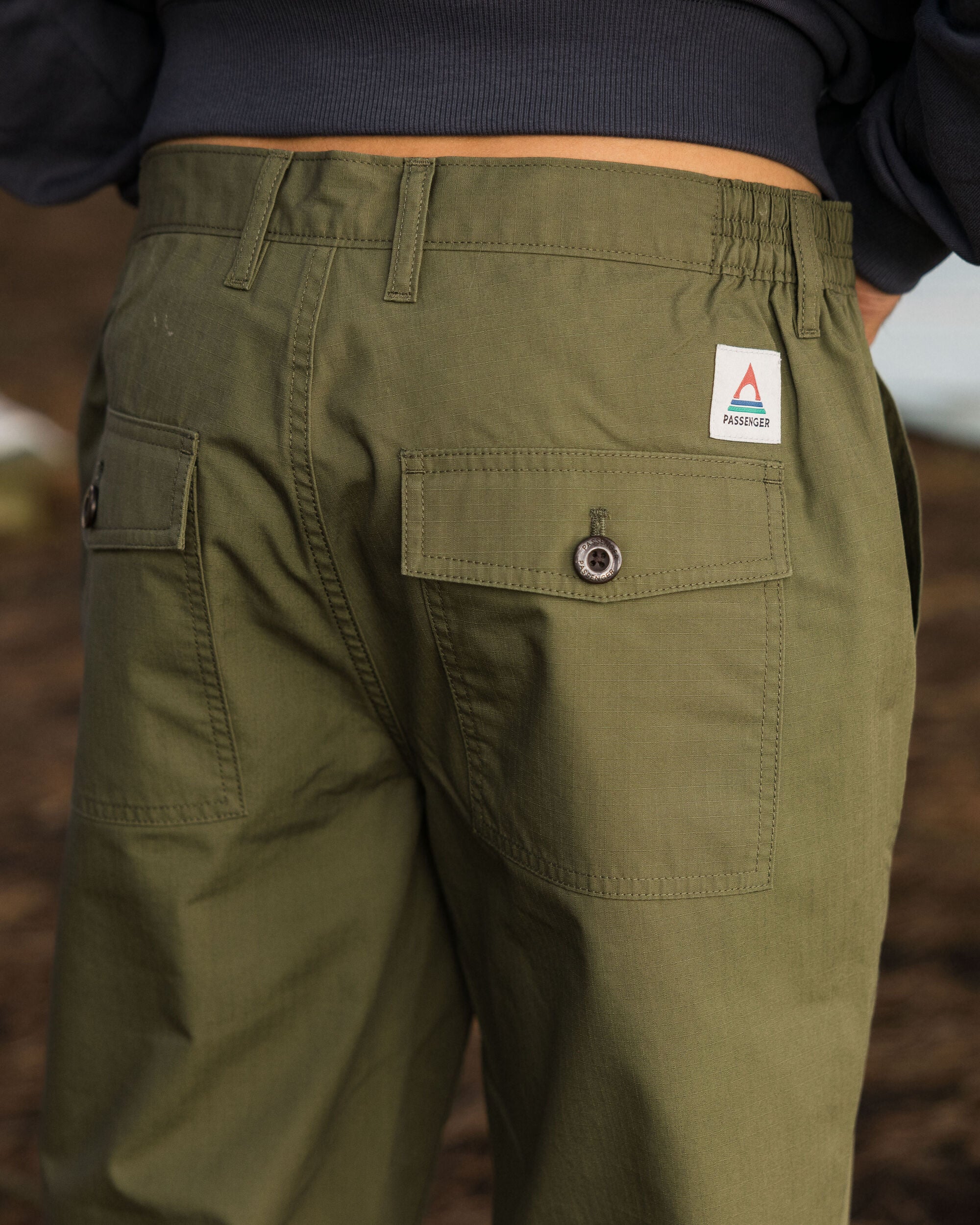 Timeless Crop Trouser - Khaki - Image 5