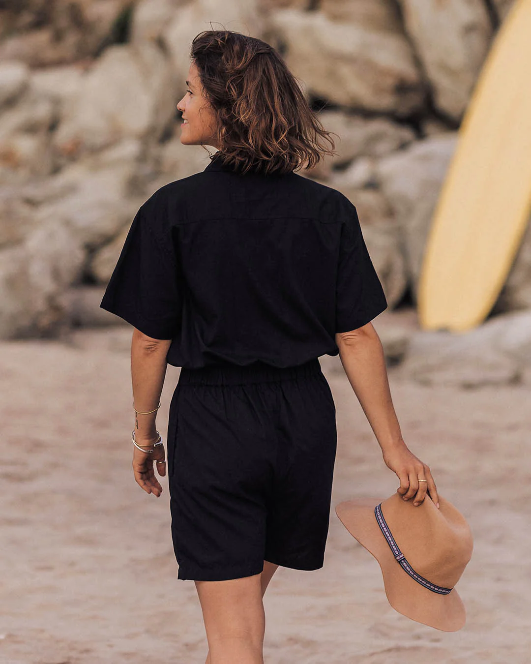 Topaz Short Boiler Suit - Black - Image 4