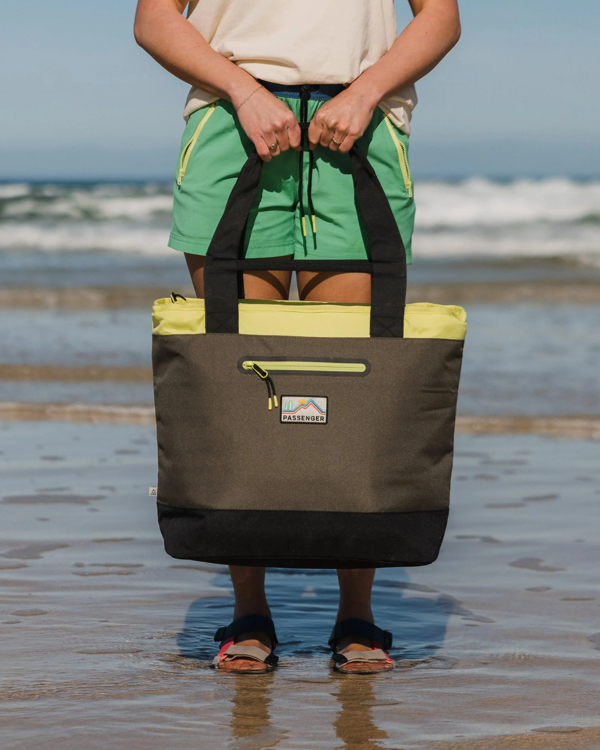 Tote Cooler Bag - Khaki Multi