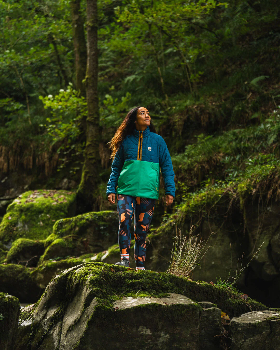 Trace Thermore® Insulated Jacket - Corsair Blue/ Jungle Green - Image 3